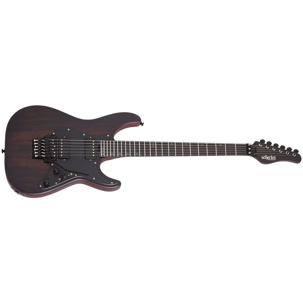 Schecter - Sun Valley Super Shredder Exotic Ziricote Electric Guitar - Black Limba  - 1266-SHC
