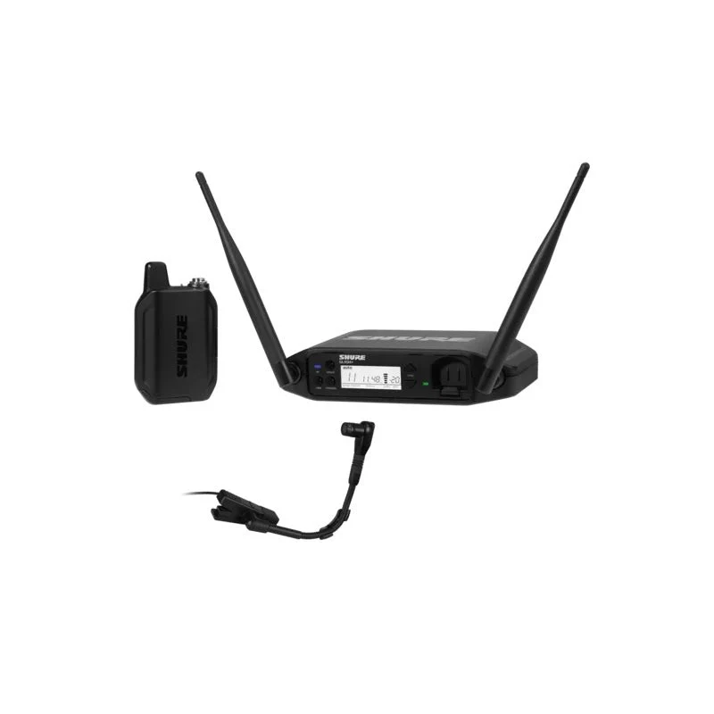 Shure - GLXD14+/B98 Digital Wireless Instrument System with BETA®98H Flexible Gooseneck Microphone - GL4475