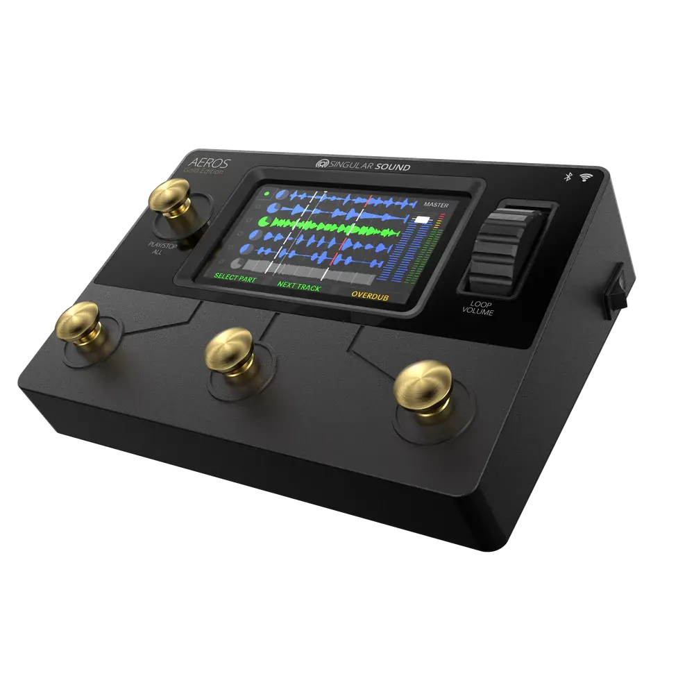Singular Sound - Aeros Gold Edition - Looper Pedal with Digital Mixer