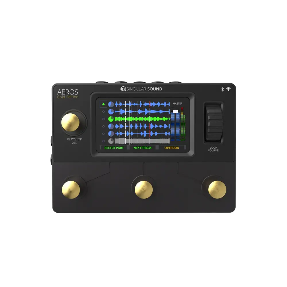 Singular Sound - Aeros Gold Edition - Looper Pedal with Digital Mixer - Image 4