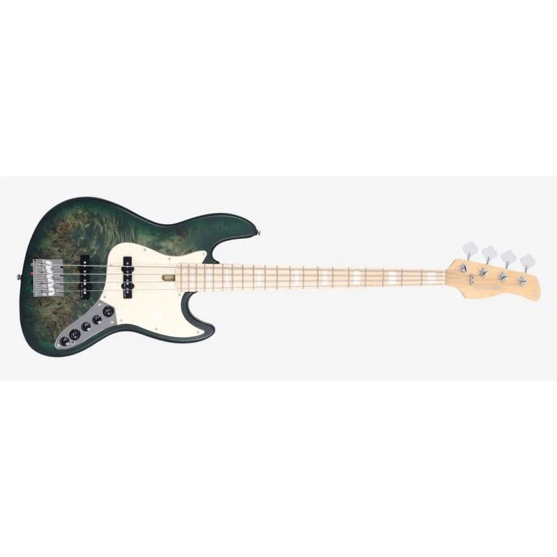 Sire Bass Guitars - Marcus Miller V7 Ash Reissue 4-String Electric Bass - Transparent Green Satin - V7-SWAMP-ASH-RI-4-TGRS