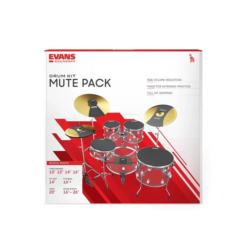 SoundOff - Rock Pack (10", 12", 16") with a 14" Snare E-Mute - SOSETROCK