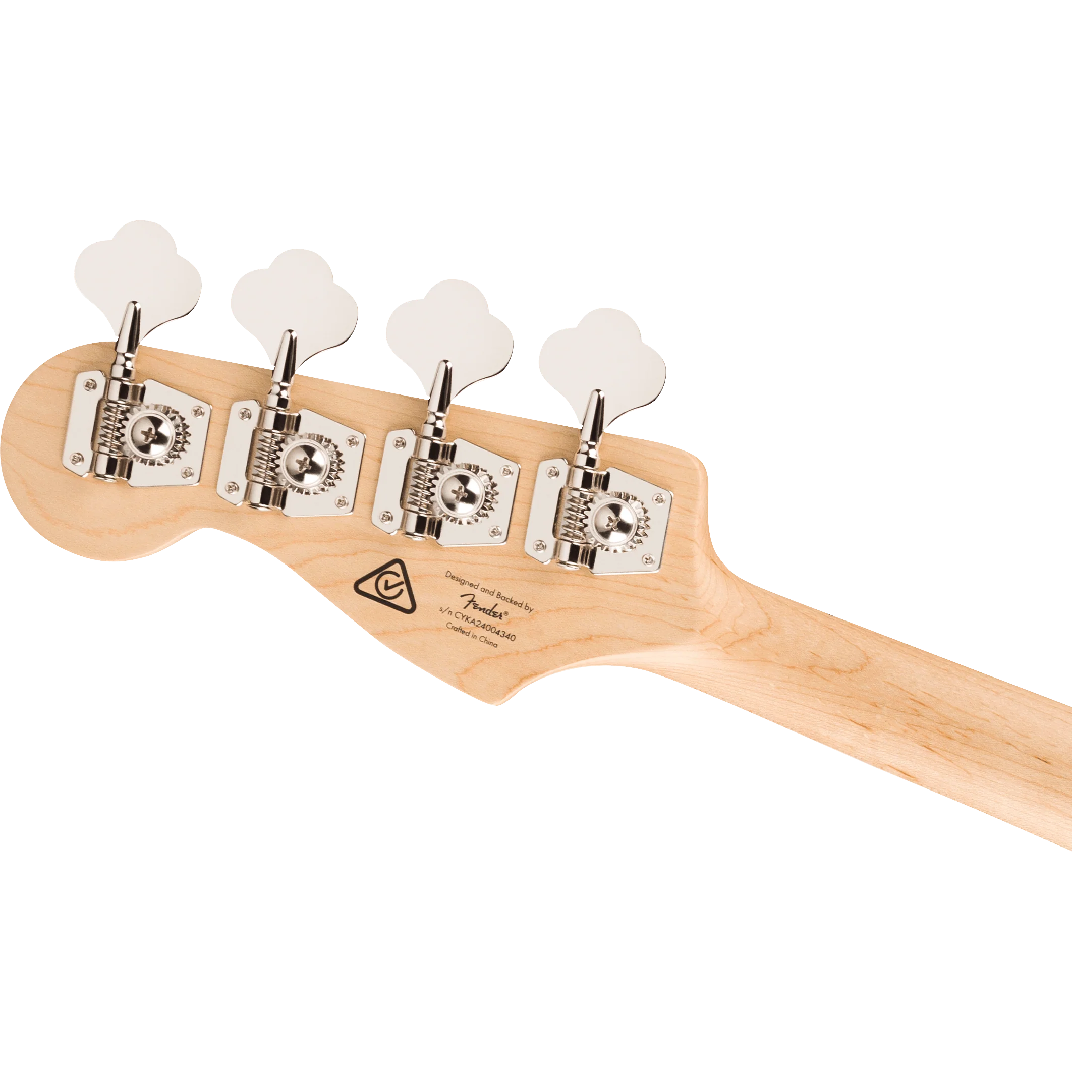 Squier - Affinity Series™ Active Jazz Bass® - Maple Fingerboard - Black Pickguard - Olympic White - 037-8703-505 - Image 6