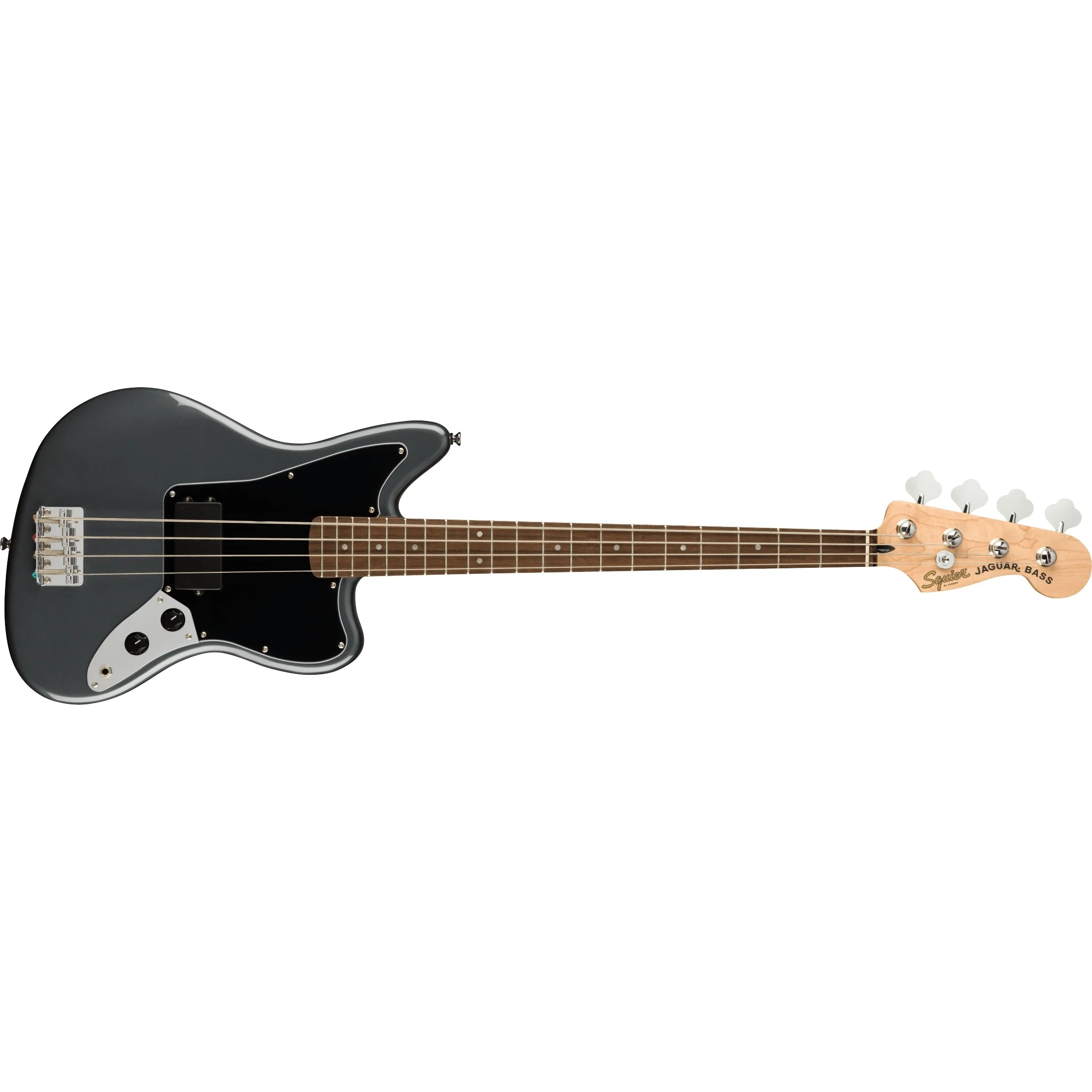 Squier - Affinity Series™ Jaguar® Bass H - Laurel Fingerboard - Black Pickguard - Charcoal Frost Metallic 037-8501-569