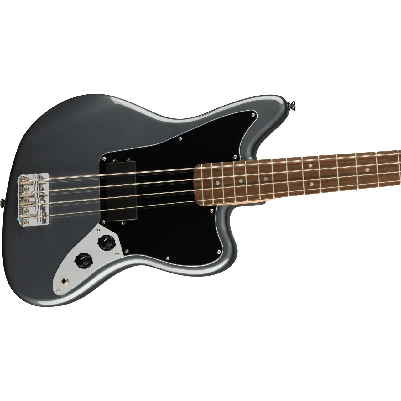 Squier - Affinity Series™ Jaguar® Bass H - Laurel Fingerboard - Black Pickguard - Charcoal Frost Metallic 037-8501-569 - Image 3