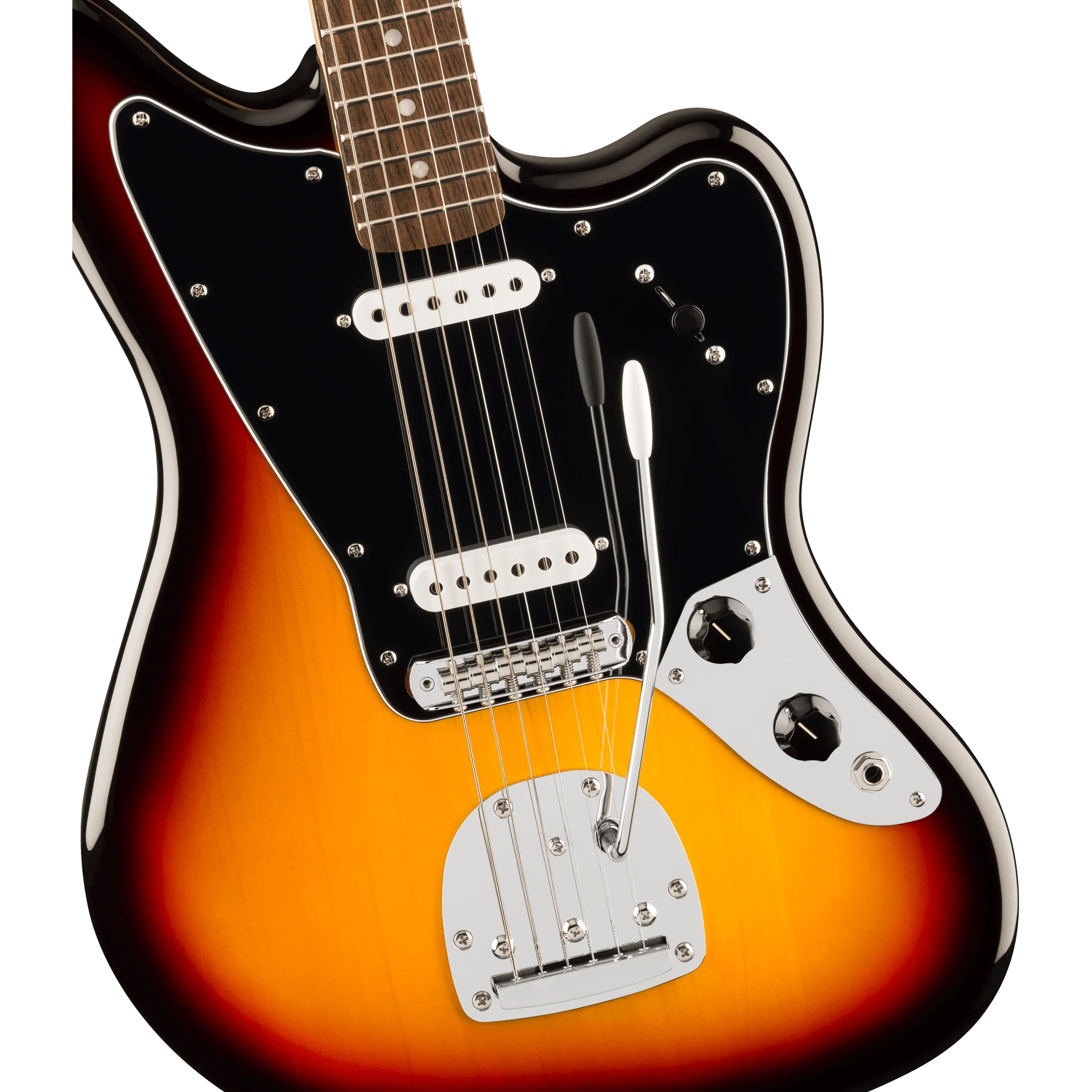 Squier - Affinity Series™ Jaguar® - Laurel Fingerboard - Black Pickguard - 3-Color Sunburst - 037-8401-500 - Image 3