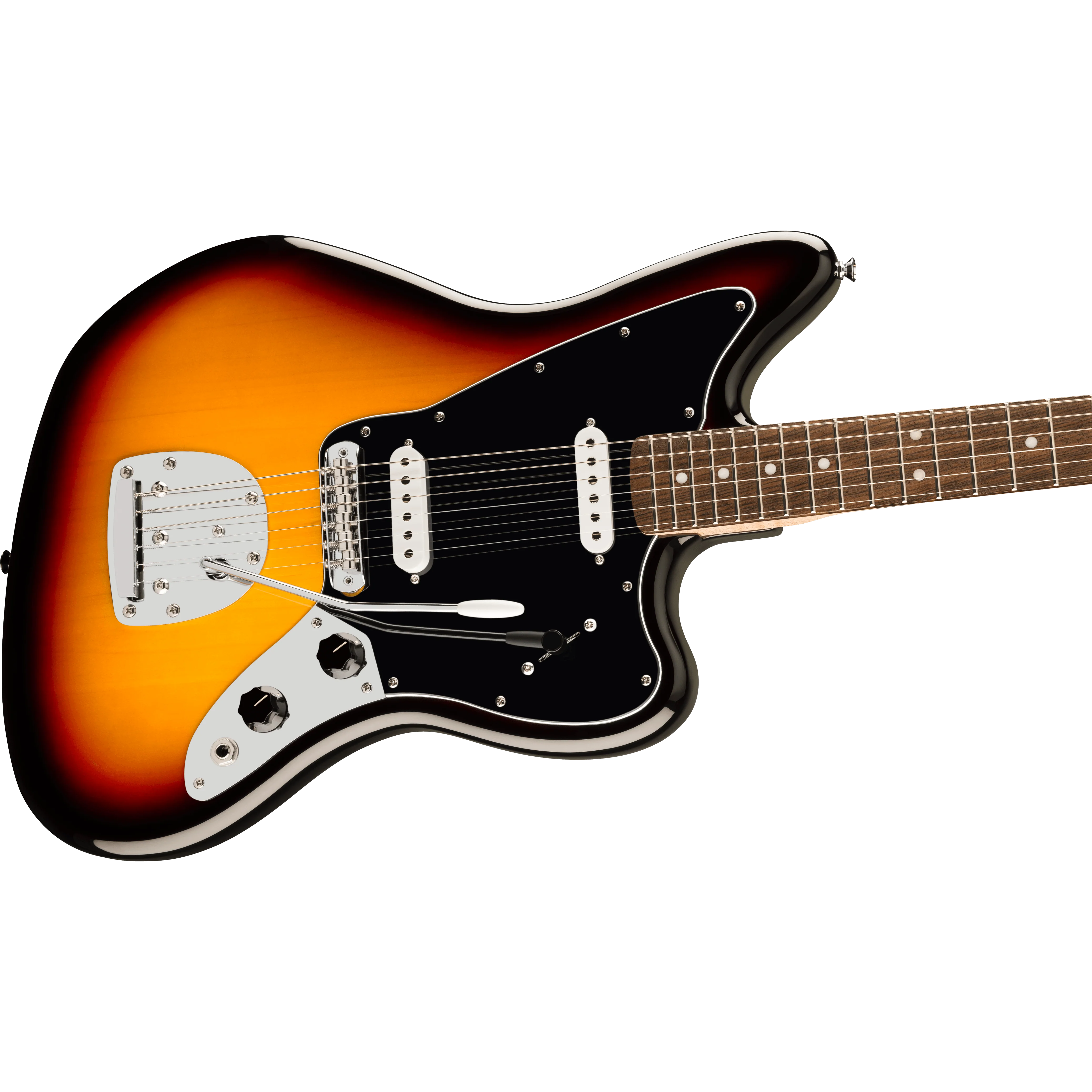 Squier - Affinity Series™ Jaguar® - Laurel Fingerboard - Black Pickguard - 3-Color Sunburst - 037-8401-500 - Image 4