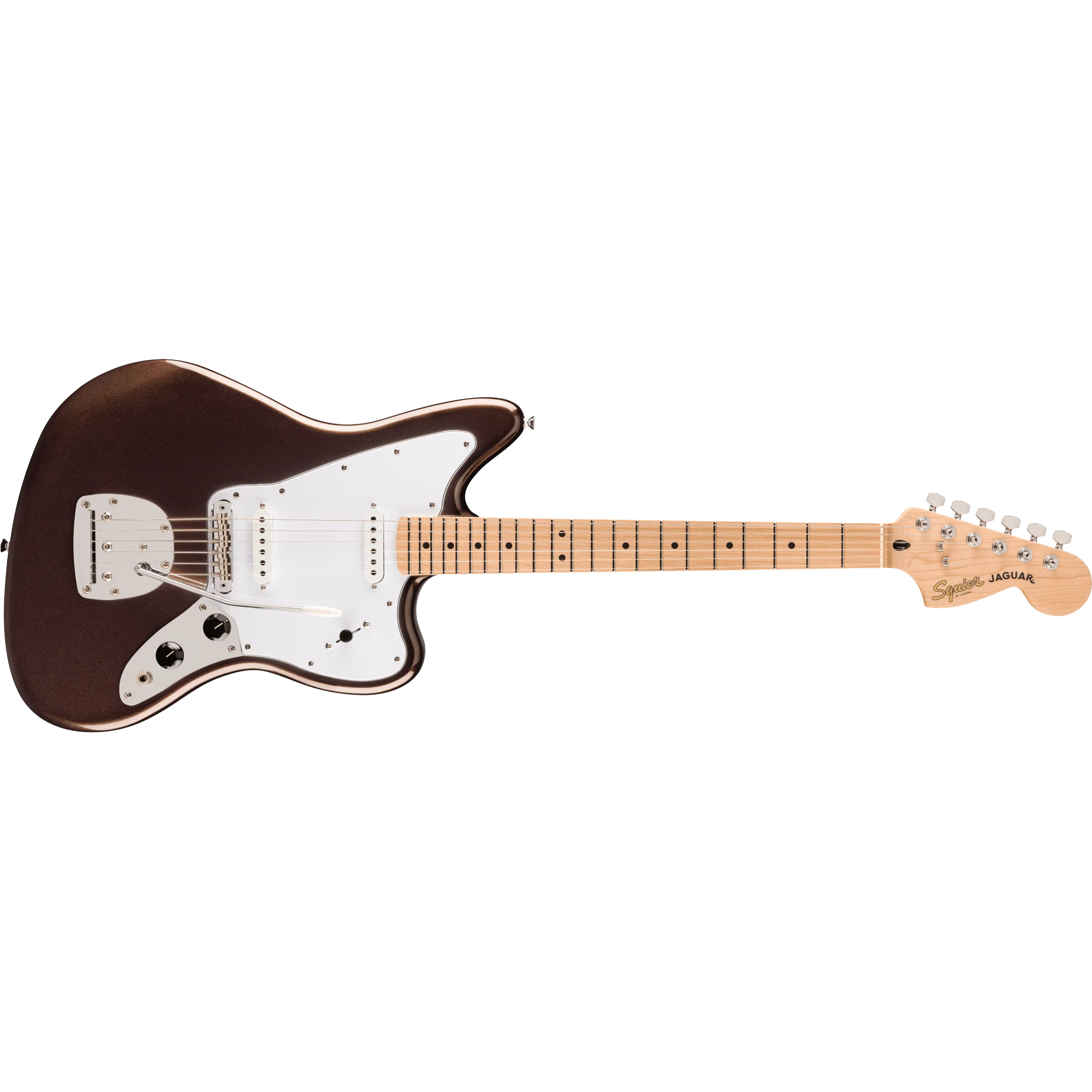 Squier - Affinity Series™ Jaguar® - Maple Fingerboard - White Pickguard - Mystic Metallic Brown - 037-8402-594