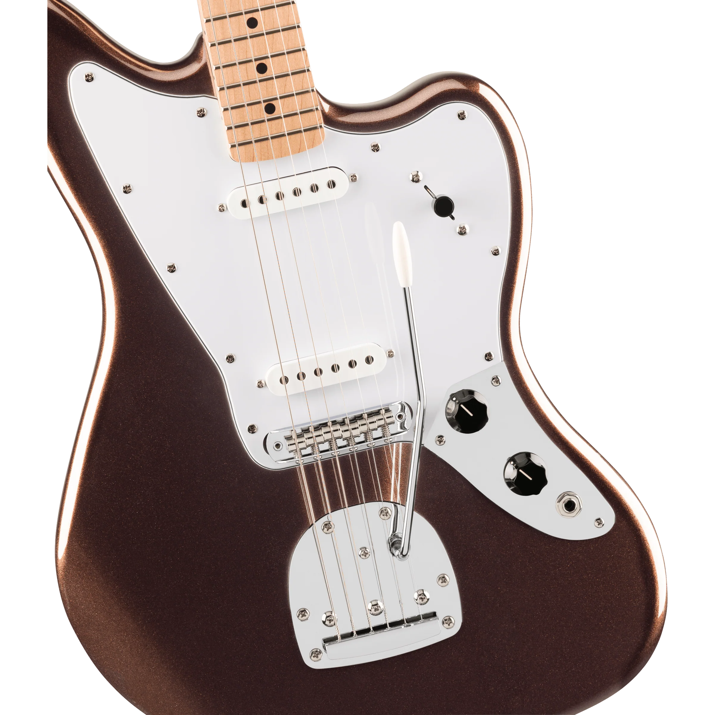 Squier - Affinity Series™ Jaguar® - Maple Fingerboard - White Pickguard - Mystic Metallic Brown - 037-8402-594 - Image 3