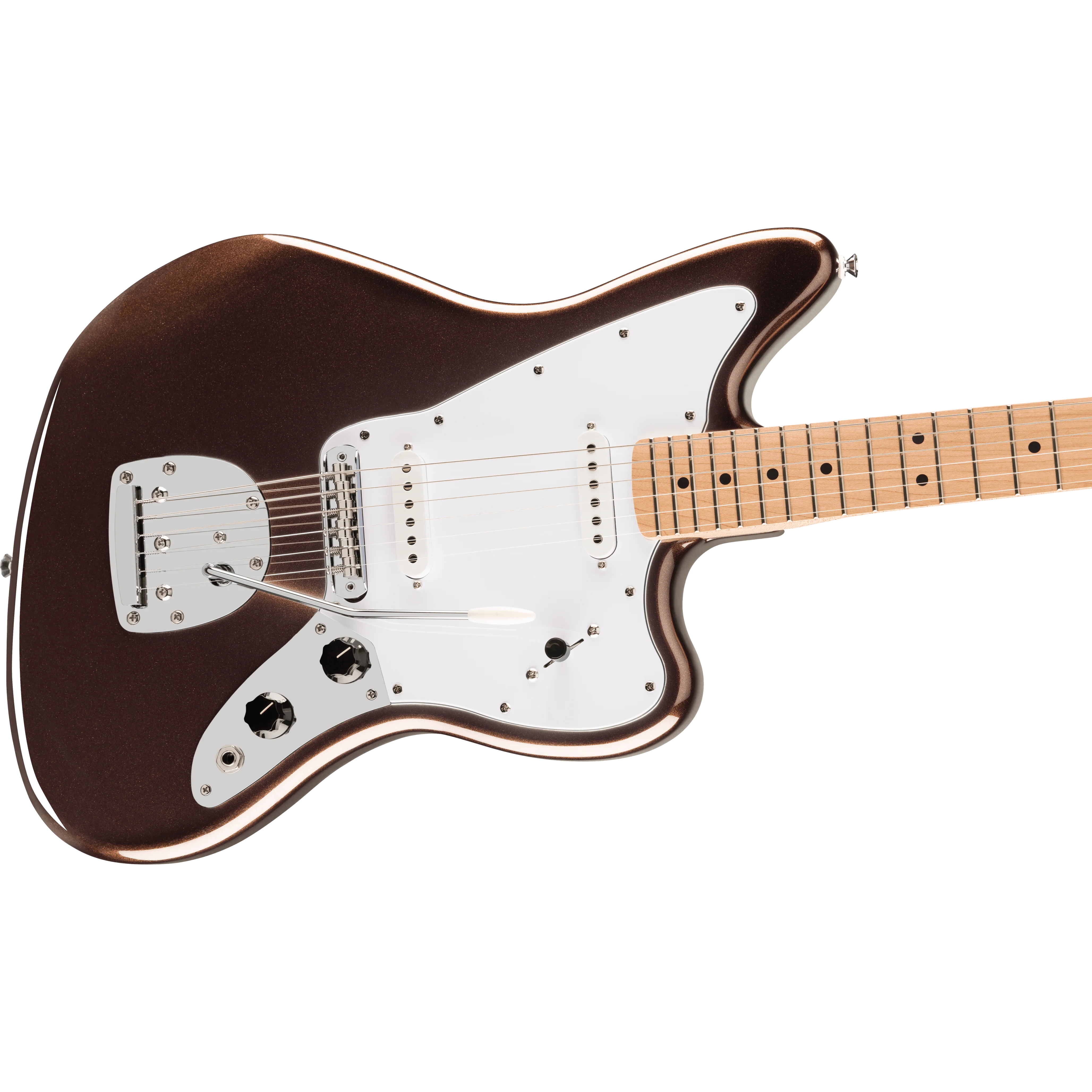 Squier - Affinity Series™ Jaguar® - Maple Fingerboard - White Pickguard - Mystic Metallic Brown - 037-8402-594 - Image 4