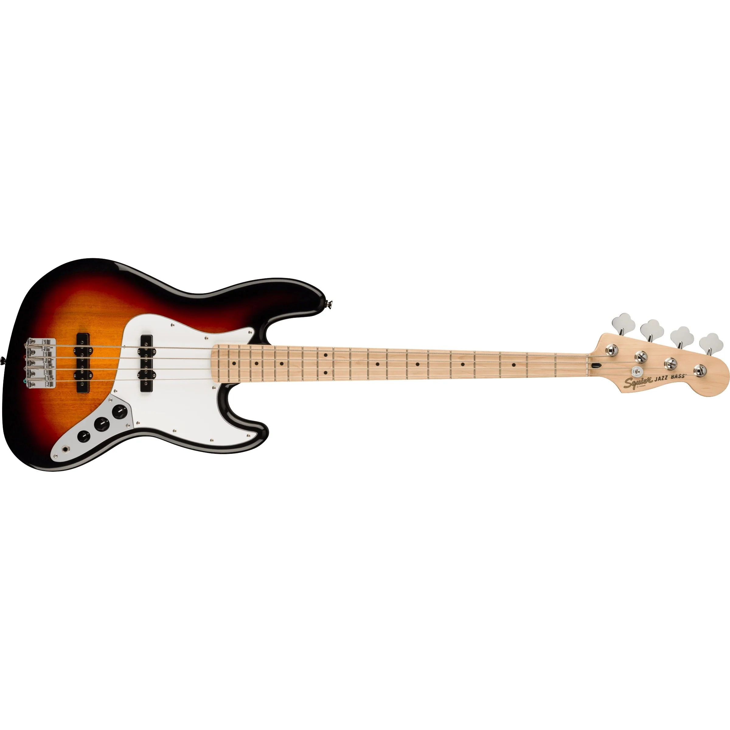 Squier - Affinity Series™ Jazz Bass® - Maple Fingerboard - White Pickguard - 3-Color Sunburst 037-8602-500