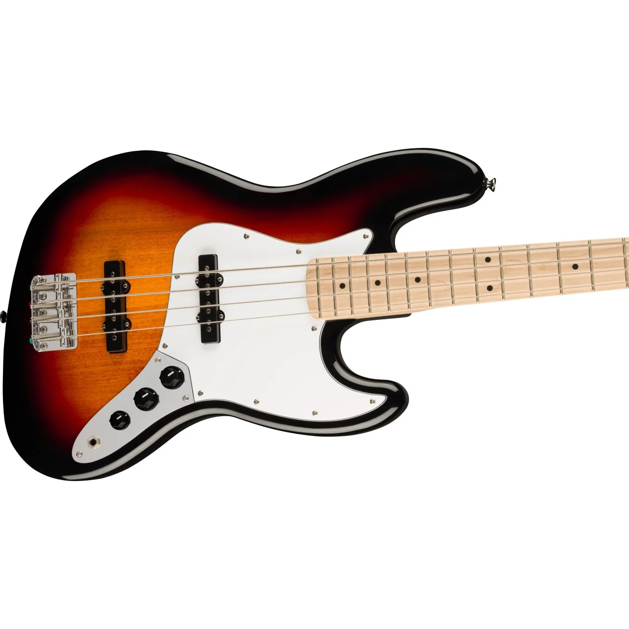 Squier - Affinity Series™ Jazz Bass® - Maple Fingerboard - White Pickguard - 3-Color Sunburst 037-8602-500 - Image 3
