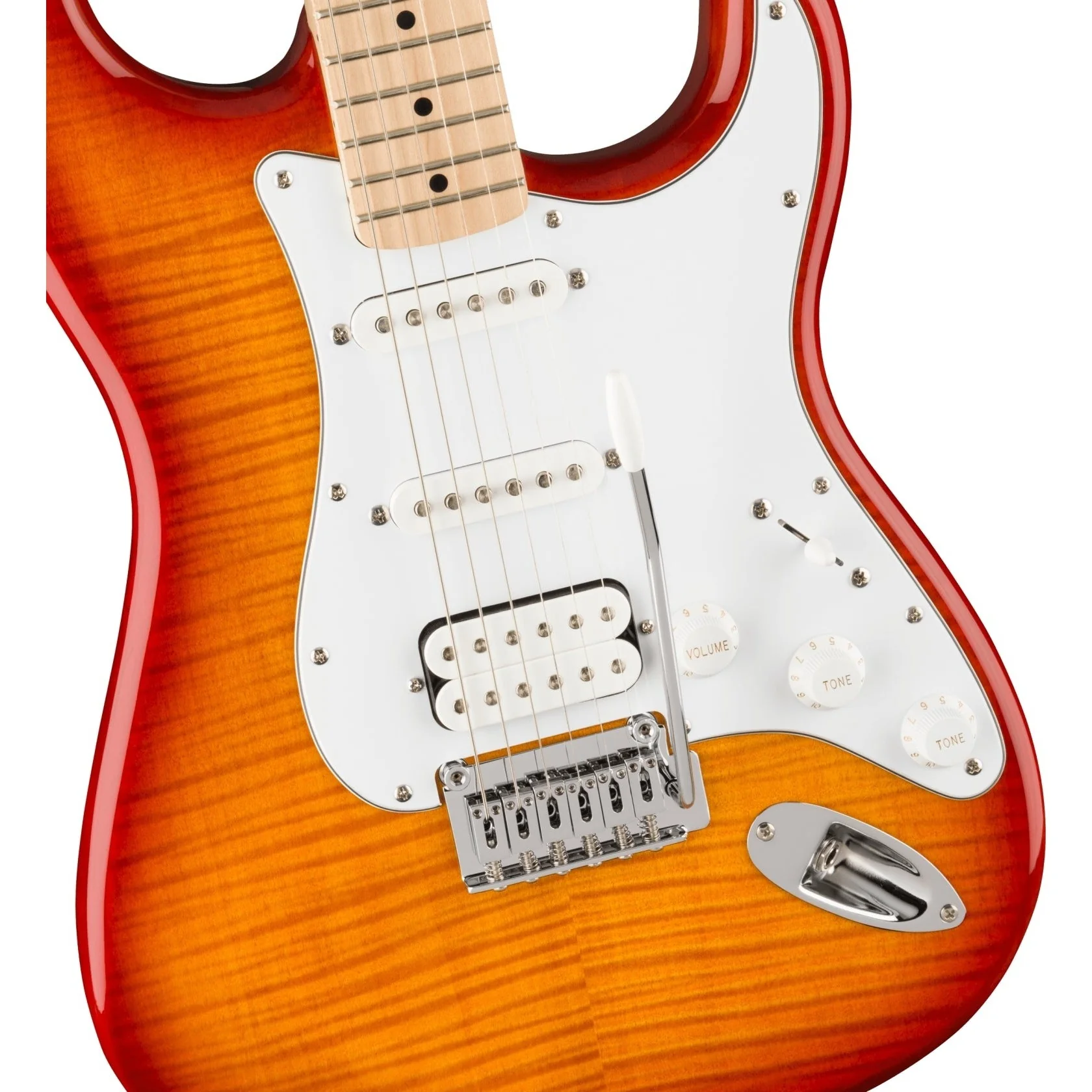 Squier - Affinity Series™ Stratocaster® FMT HSS - Maple Fingerboard - White Pickguard - Sienna Sunburst 037-8152-547 - Image 3