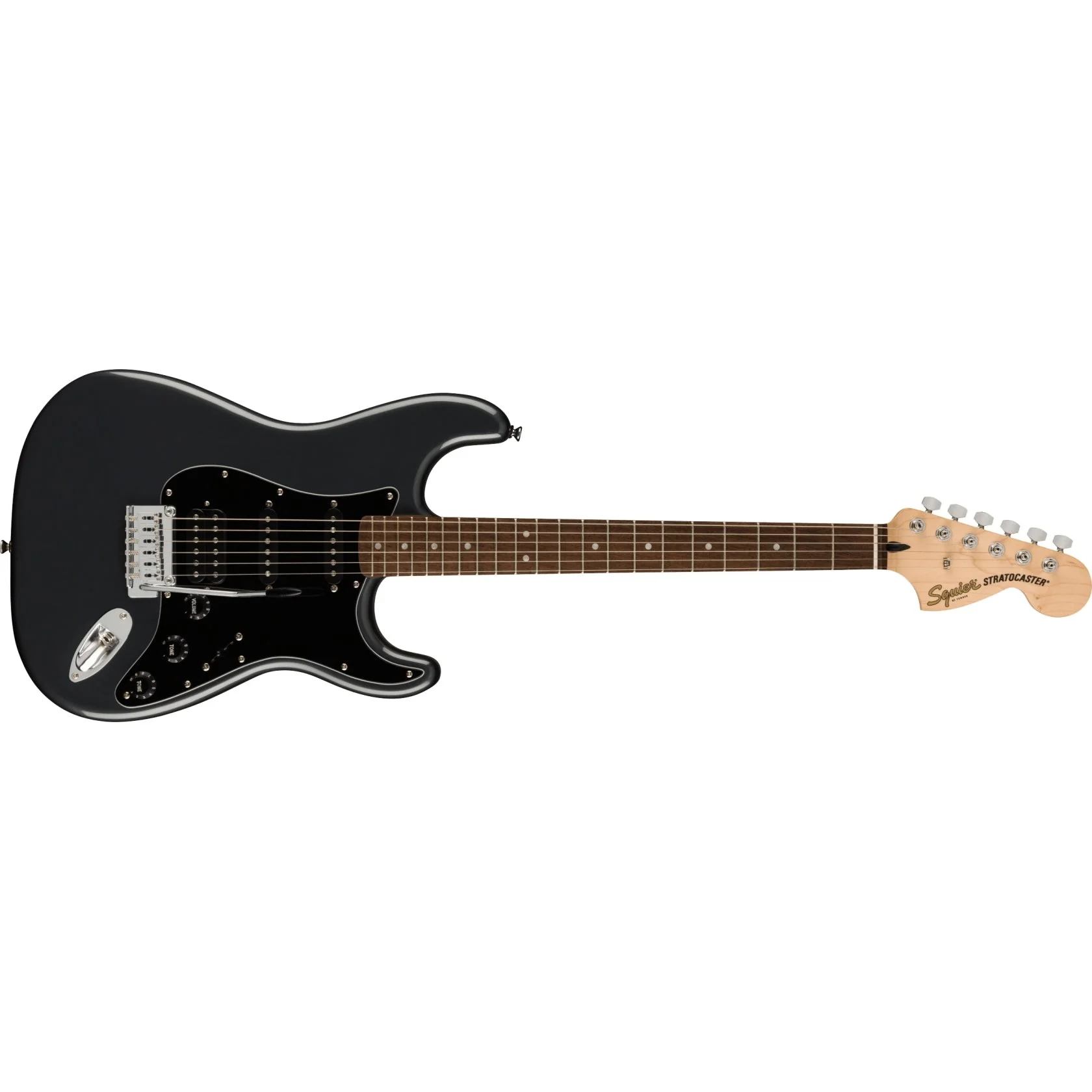 Squier - Affinity Series™ Stratocaster® HSS Pack - Laurel Fingerboard - Charcoal Frost Metallic - Gig Bag - 15G - 120V 037-2821-069 - Image 3