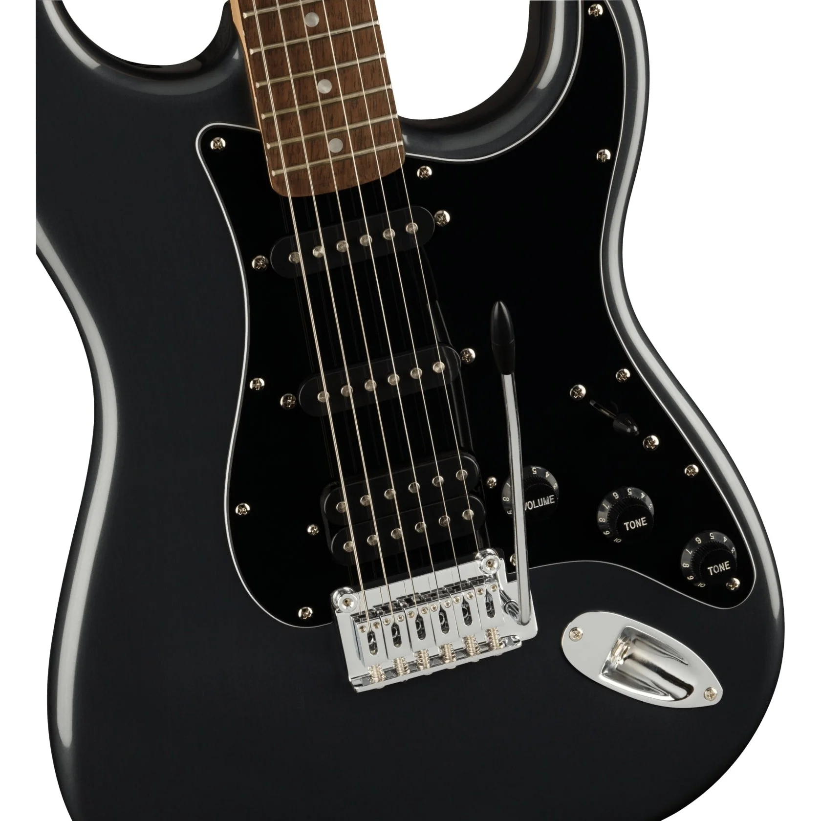 Squier - Affinity Series™ Stratocaster® HSS Pack - Laurel Fingerboard - Charcoal Frost Metallic - Gig Bag - 15G - 120V 037-2821-069 - Image 5