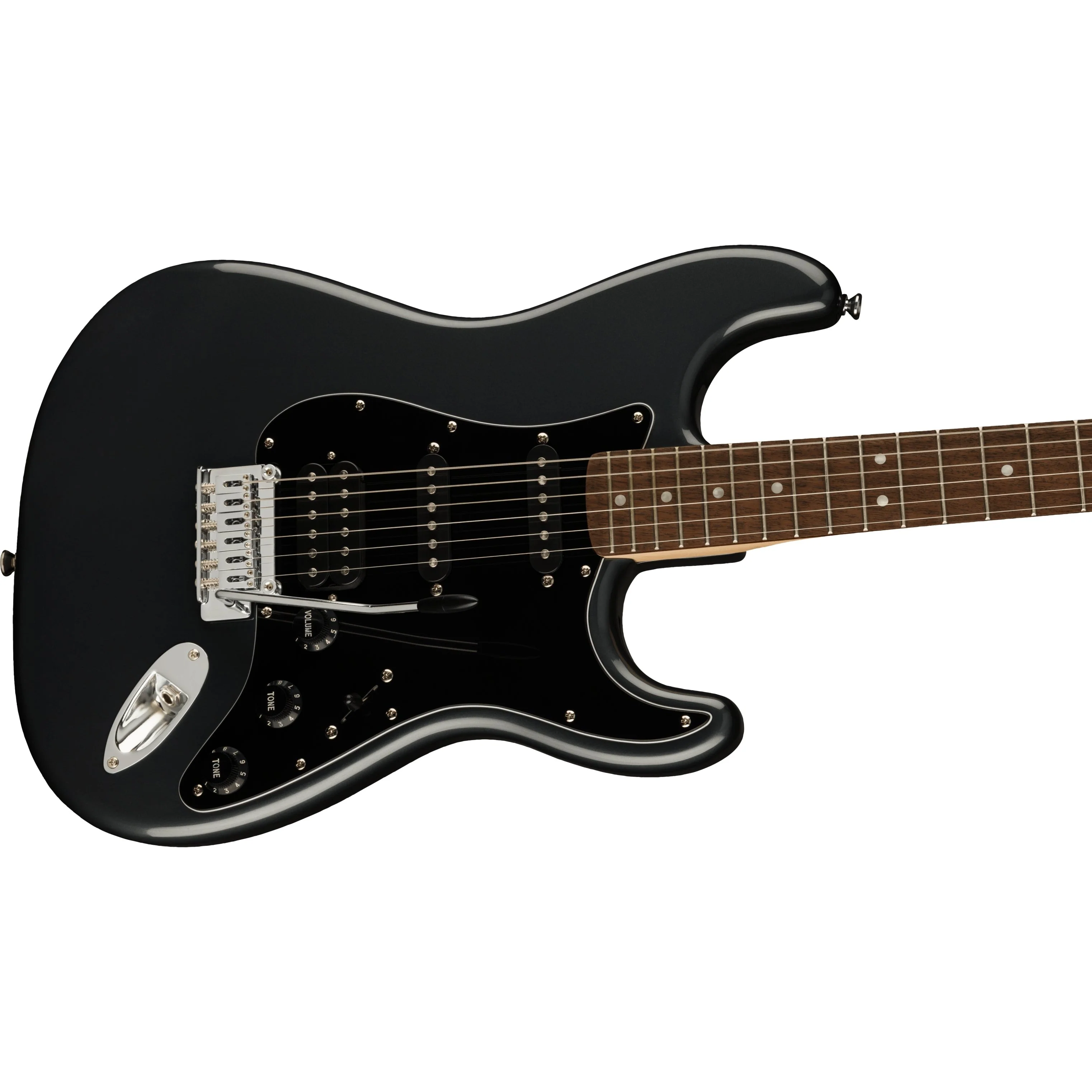 Squier - Affinity Series™ Stratocaster® HSS Pack - Laurel Fingerboard - Charcoal Frost Metallic - Gig Bag - 15G - 120V 037-2821-069 - Image 6