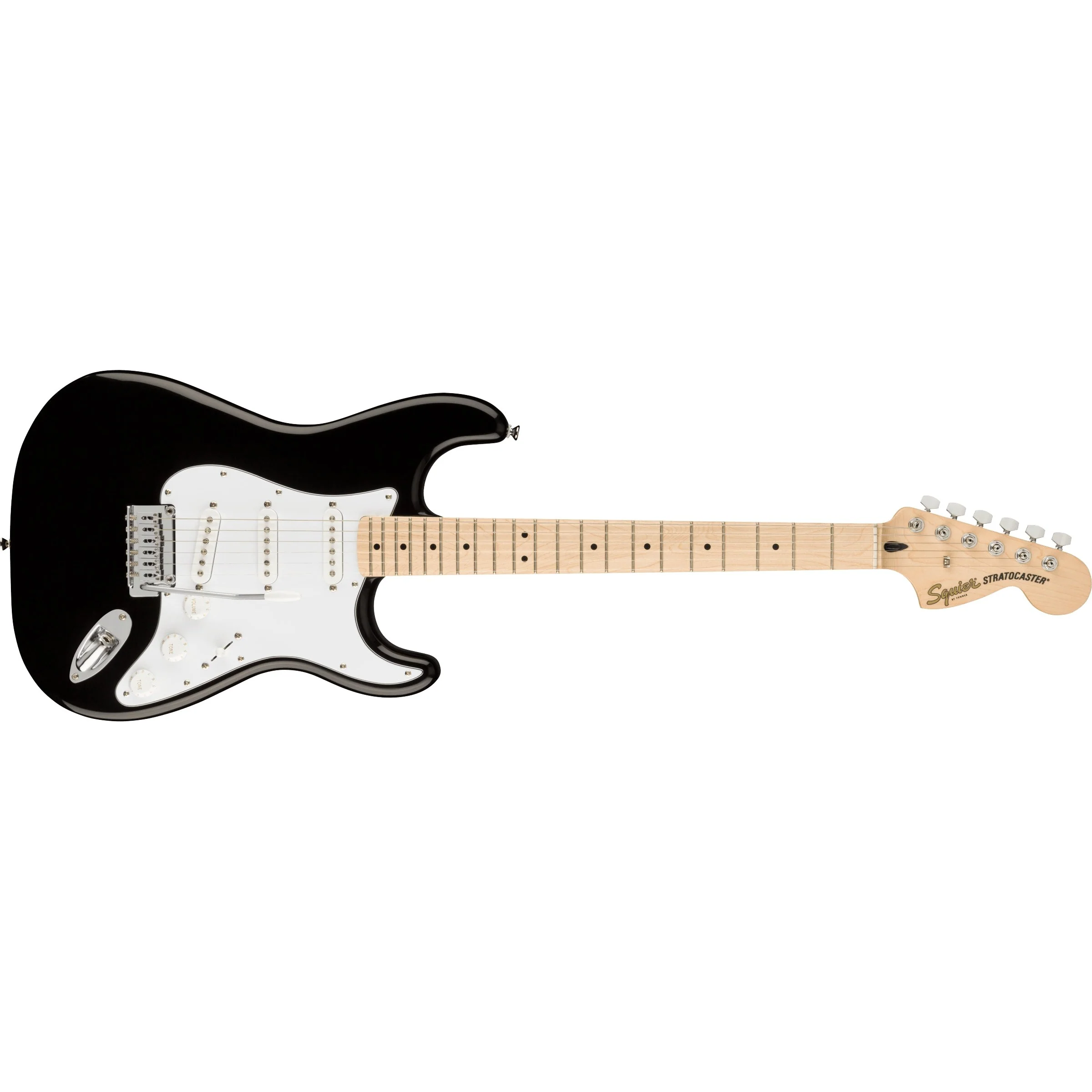 Squier - Affinity Series™ Stratocaster® - Maple Fingerboard - White Pickguard - Black 037-8002-506