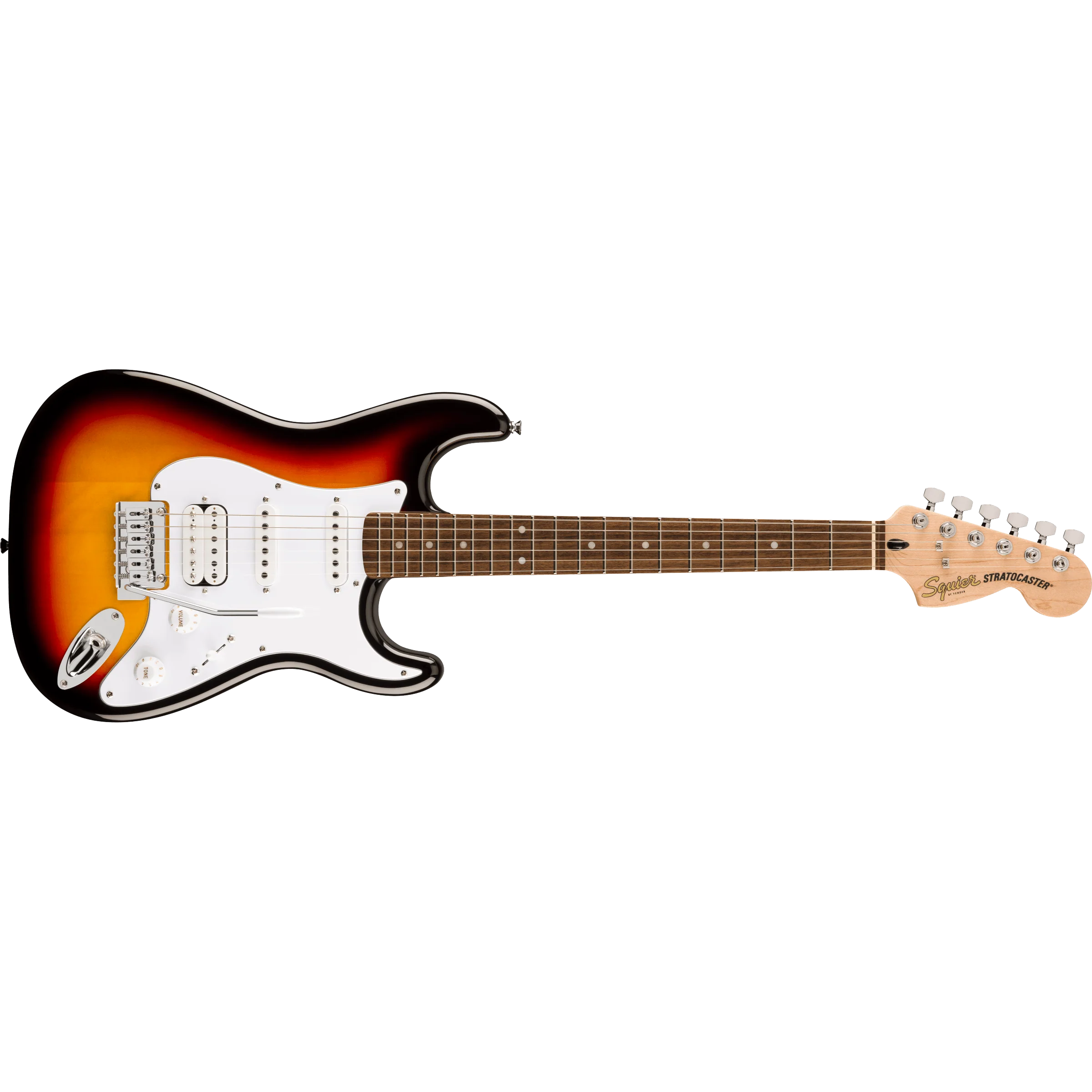 Squier - Affinity Series™ Stratocaster® Junior HSS - Laurel Fingerboard - White Pickguard - 3-Color Sunburst - 037-8180-500