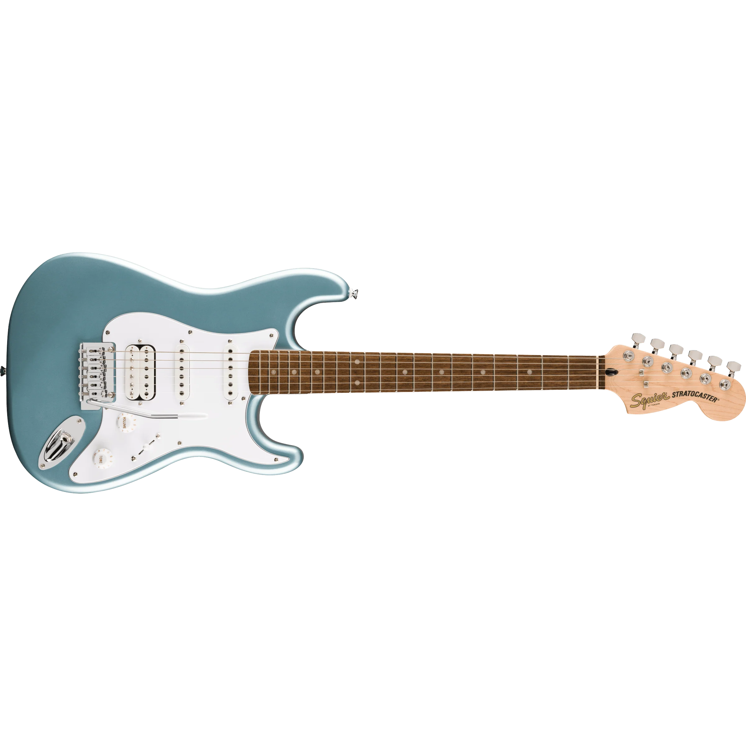 Squier - Affinity Series™ Stratocaster® Junior HSS - Laurel Fingerboard - White Pickguard - Ice Blue Metallic - 037-8180-583