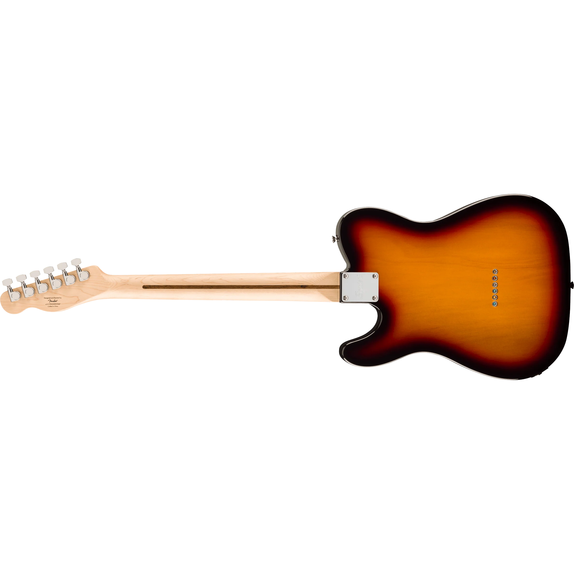 Squier - Affinity Series™ Telecaster® Thinline - Maple Fingerboard - White Pickguard - 3-Color Sunburst - 037-8272-500 - Image 2