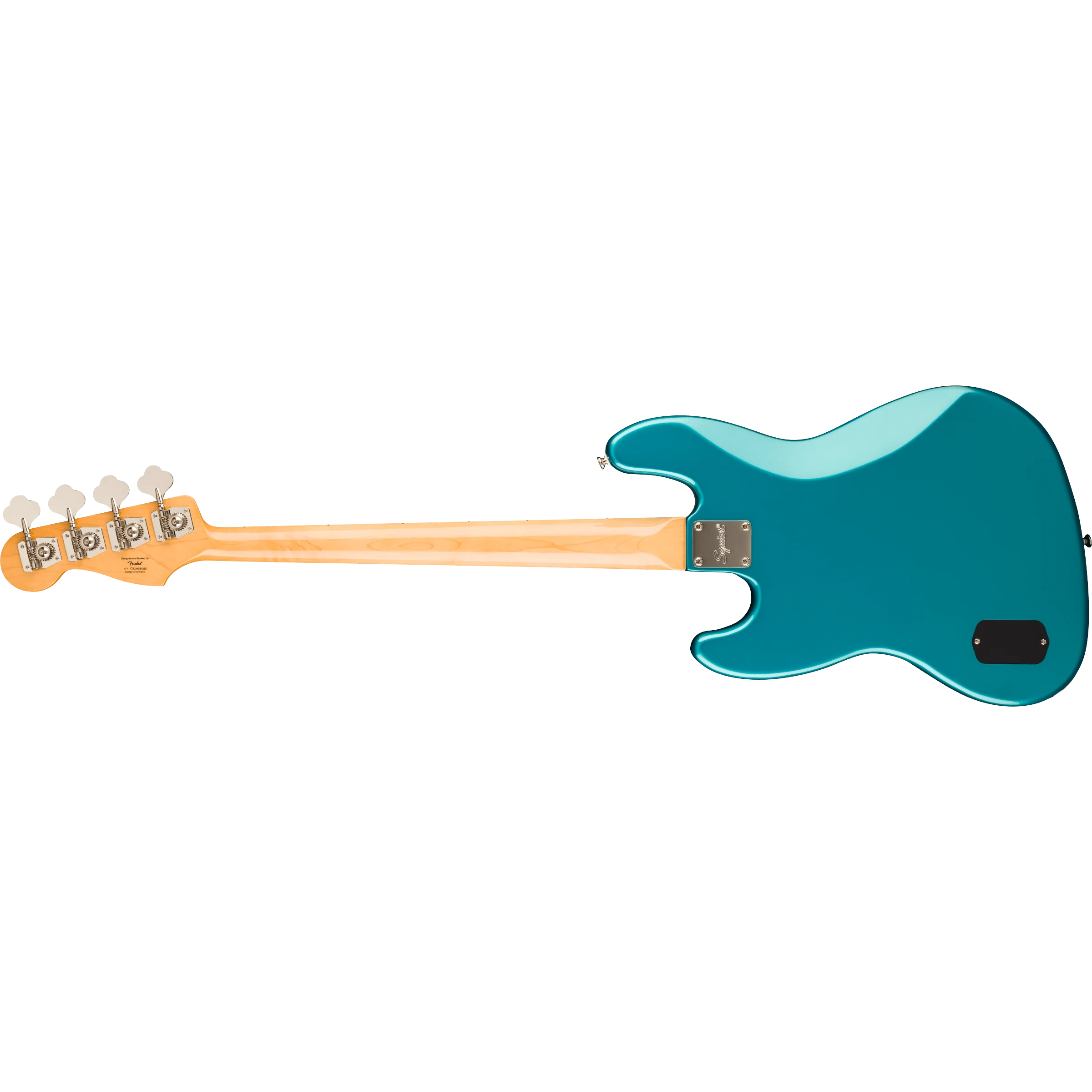 Squier - Classic Vibe™ Active '70s Jazz Bass® - Maple Fingerboard - Parchment Pickguard - Ocean Turquoise - Image 2