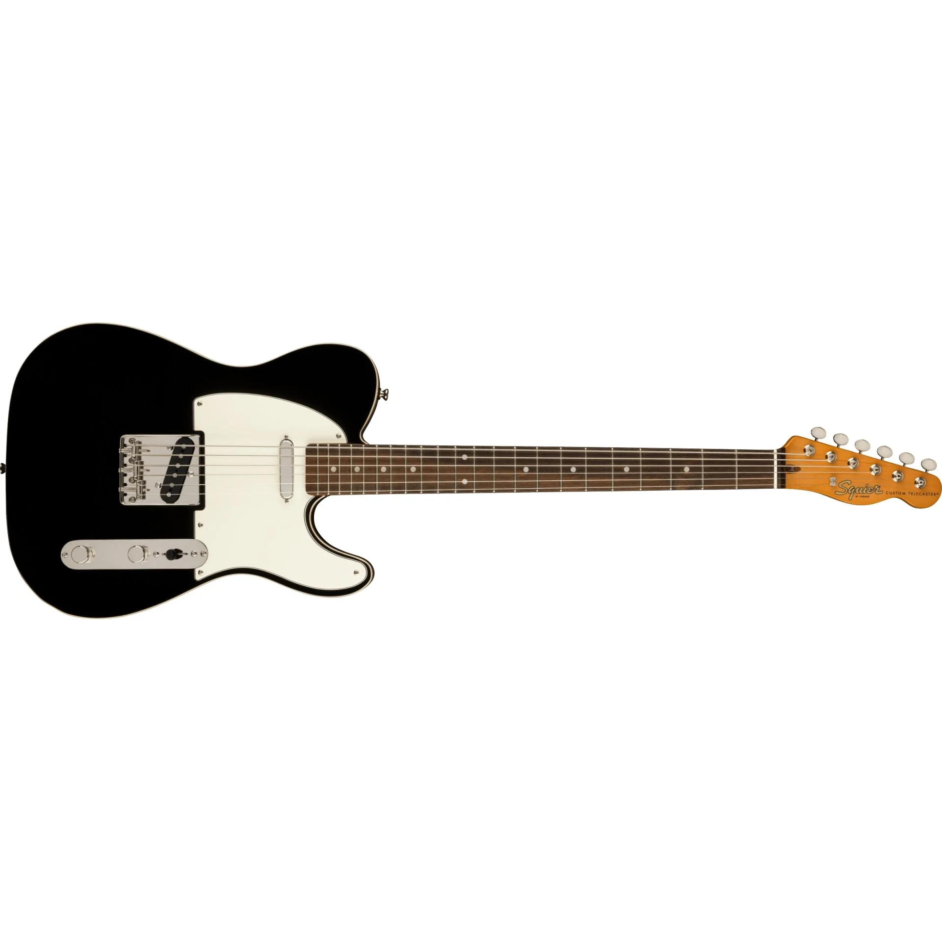Squier - Classic Vibe Baritone Custom Telecaster® - Laurel Fingerboard - Parchment Pickguard - Black 037-4042-506
