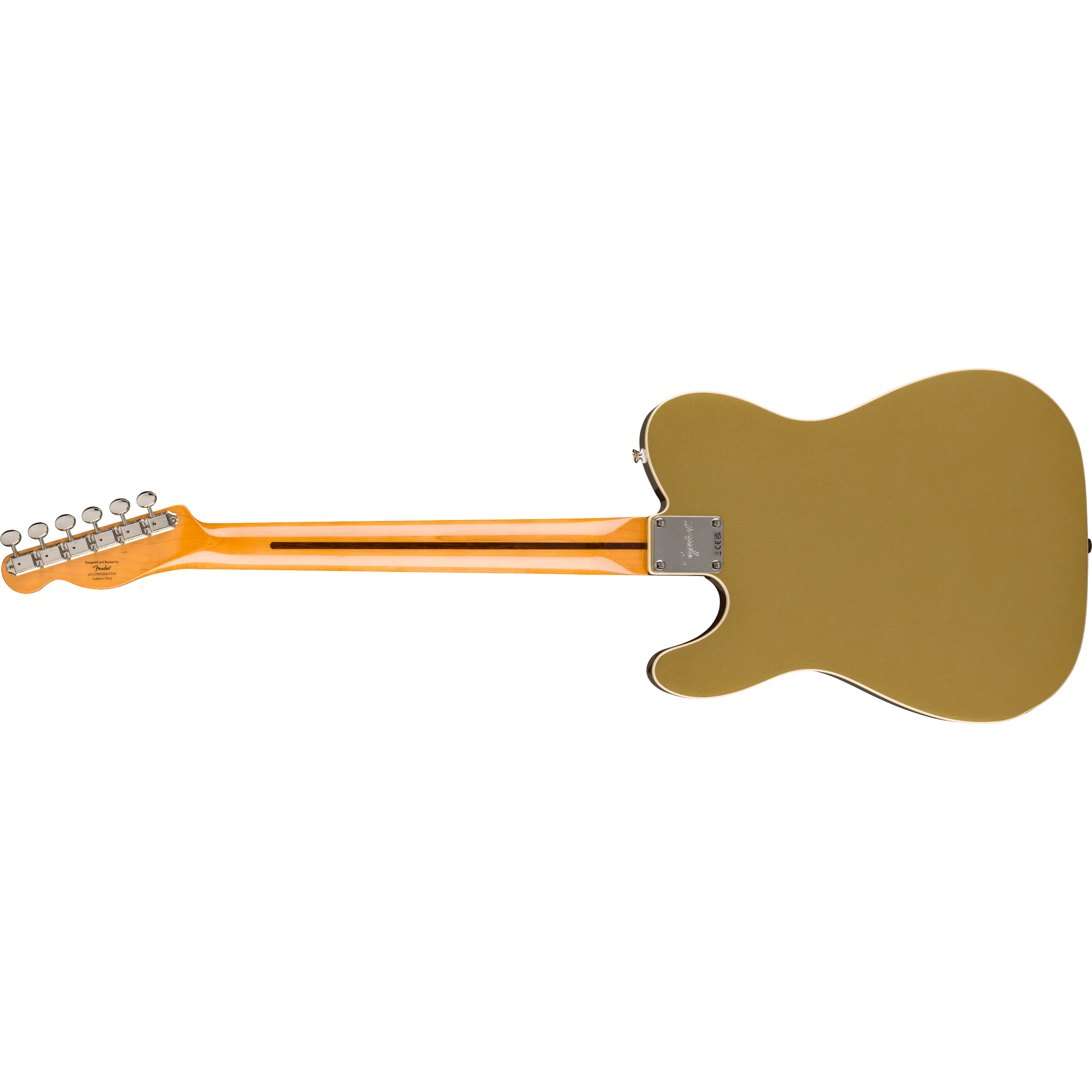 Squier - Classic Vibe™ Custom Telecaster® SH with Bigsby - Parchment Pickguard - Aztec Gold - Image 2