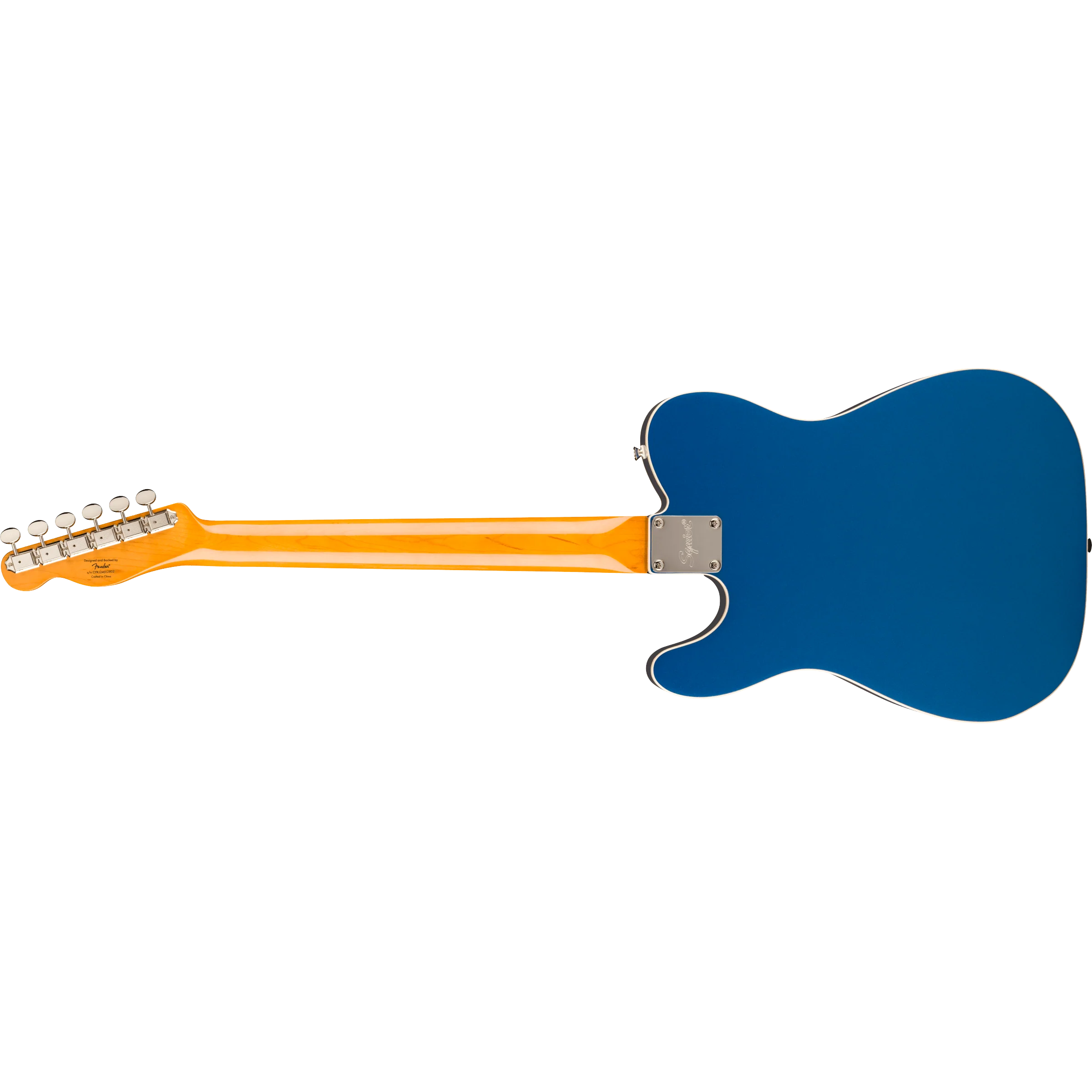 Squier - Classic Vibe™ Custom Telecaster® SH with Bigsby - Parchment Pickguard - Lake Placid Blue - Image 2