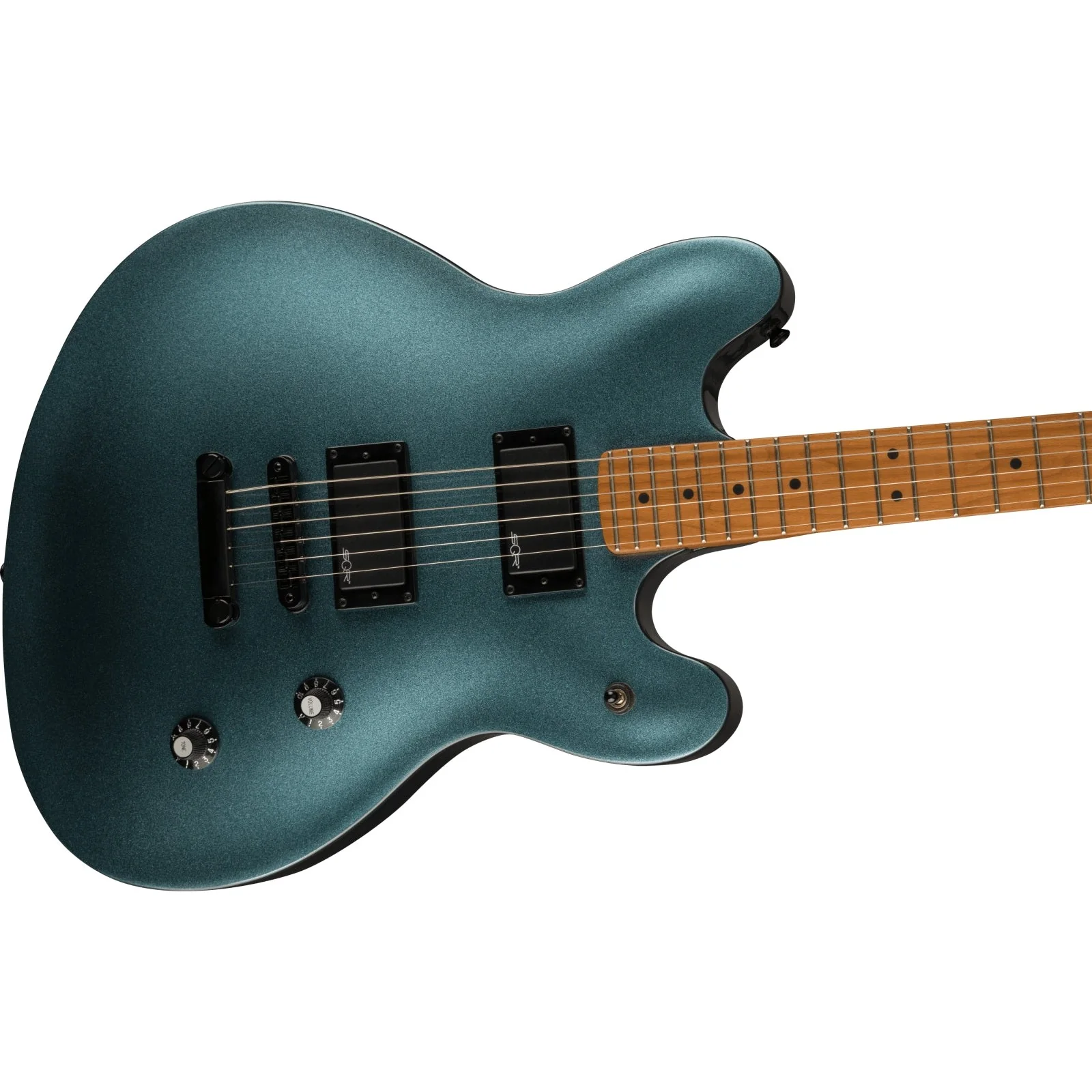 Squier - Contemporary Active Starcaster® - Roasted Maple Fingerboard - Gunmetal Metallic 037-0471-568 - Image 3