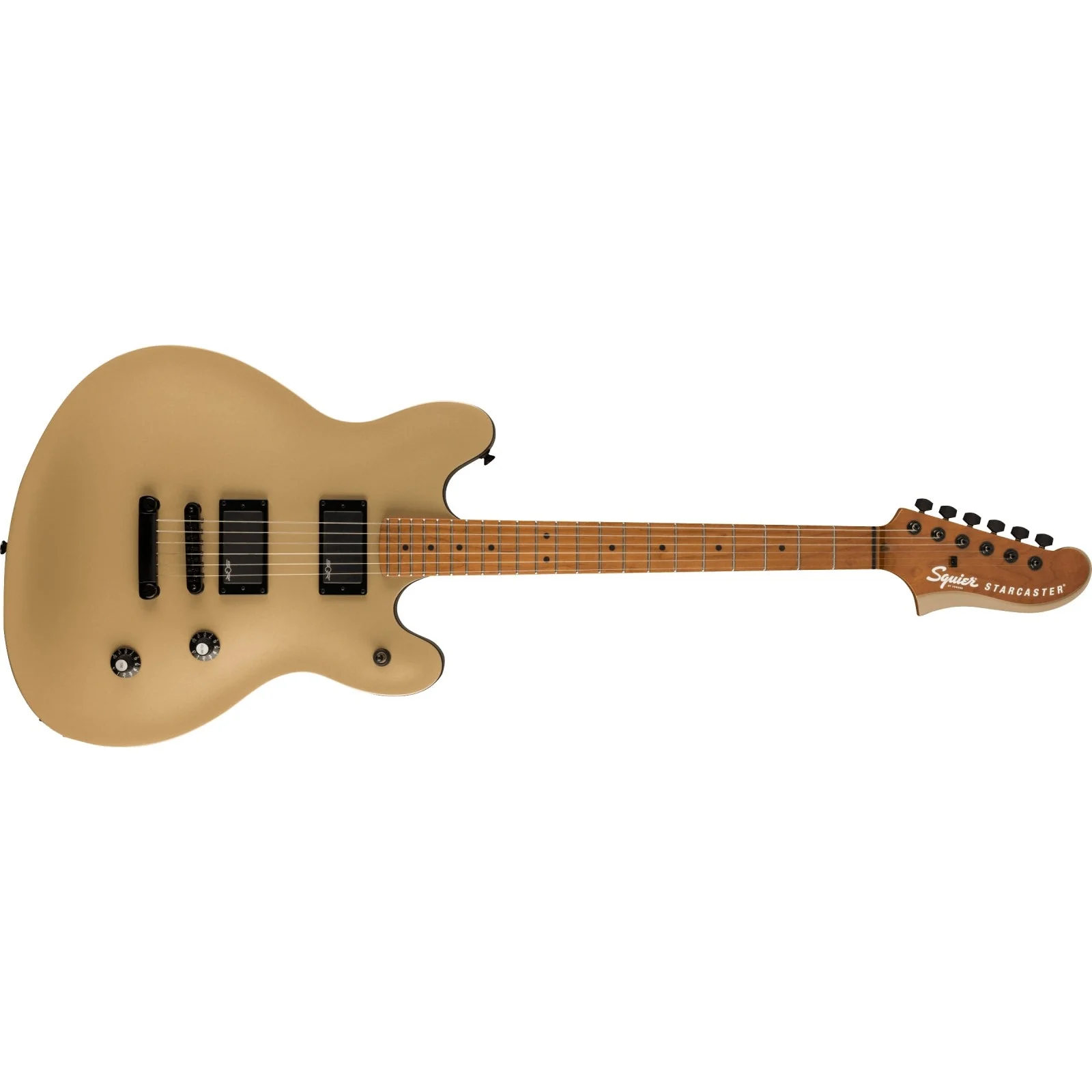 Squier - Contemporary Active Starcaster® - Roasted Maple Fingerboard - Shoreline Gold 037-0471-544