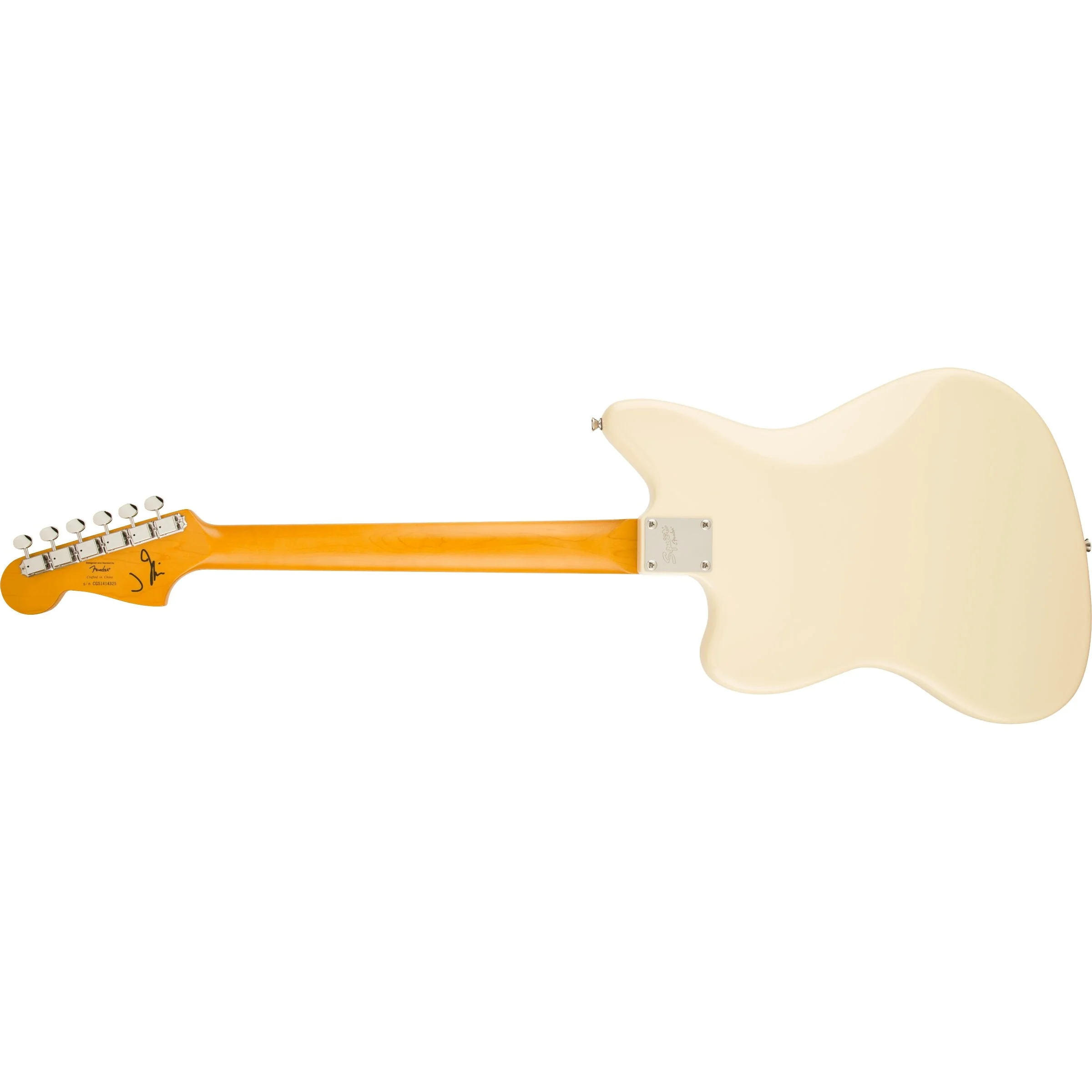Squier - J Mascis Jazzmaster® - Laurel Fingerboard - Gold Anodized Pickguard - Vintage White 037-1060-541 - Image 2
