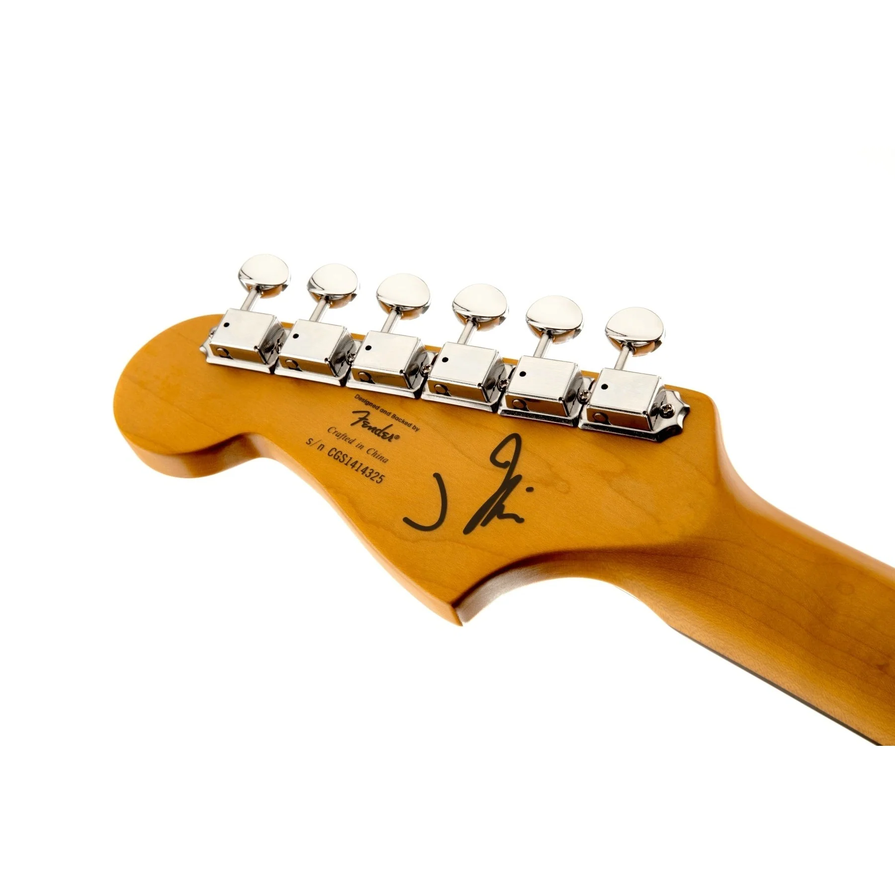 Squier - J Mascis Jazzmaster® - Laurel Fingerboard - Gold Anodized Pickguard - Vintage White 037-1060-541 - Image 6