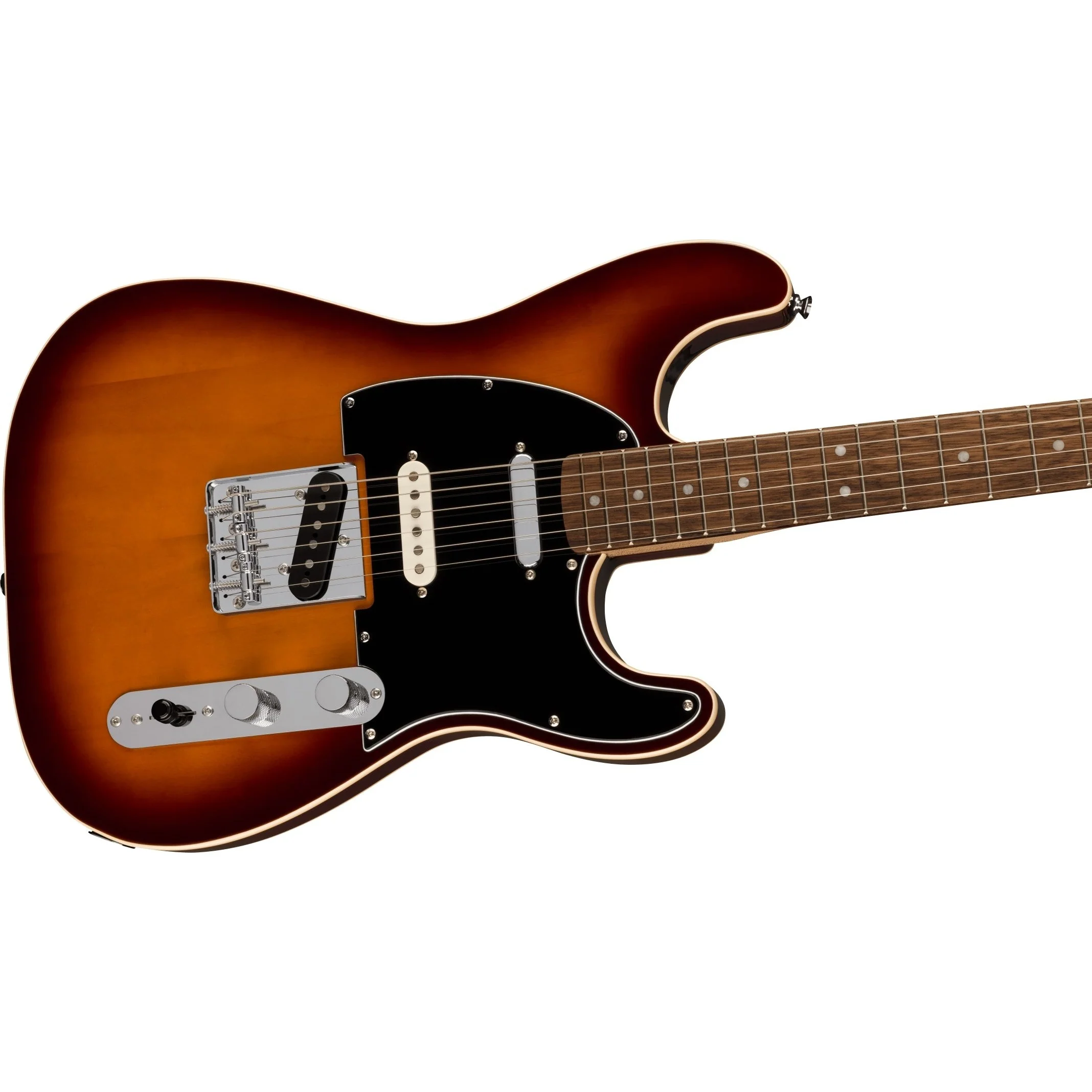 Squier - Paranormal Custom Nashville Stratocaster®, Laurel Fingerboard, Black Pickguard, Chocolate 2-Color Sunburst 037-7042-516 - Image 3