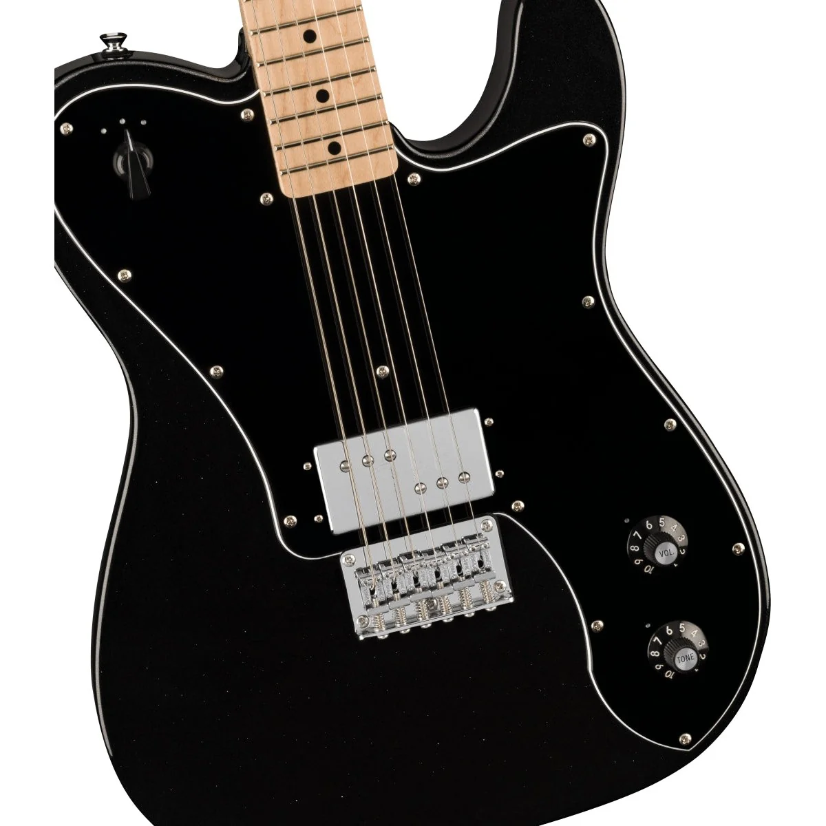 Squier - Paranormal Esquire® Deluxe, Maple Fingerboard, Black Pickguard, Metallic Black 037-7045-565 - Image 4