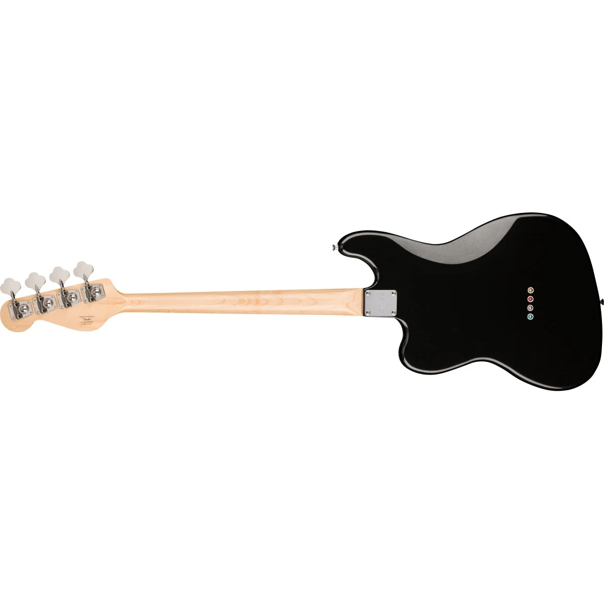 Squier - Paranormal Rascal Bass HH, Laurel Fingerboard, White Pearloid Pickguard, Metallic Black 037-7106-565 - Image 2