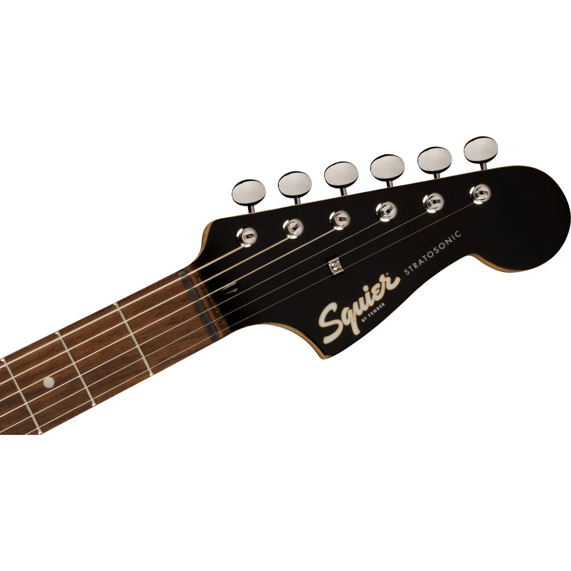 Squier - Paranormal Strat-O-Sonic, Laurel Fingerboard, Black Pickguard, Crimson Red Transparent 037-7035-538 - Image 4