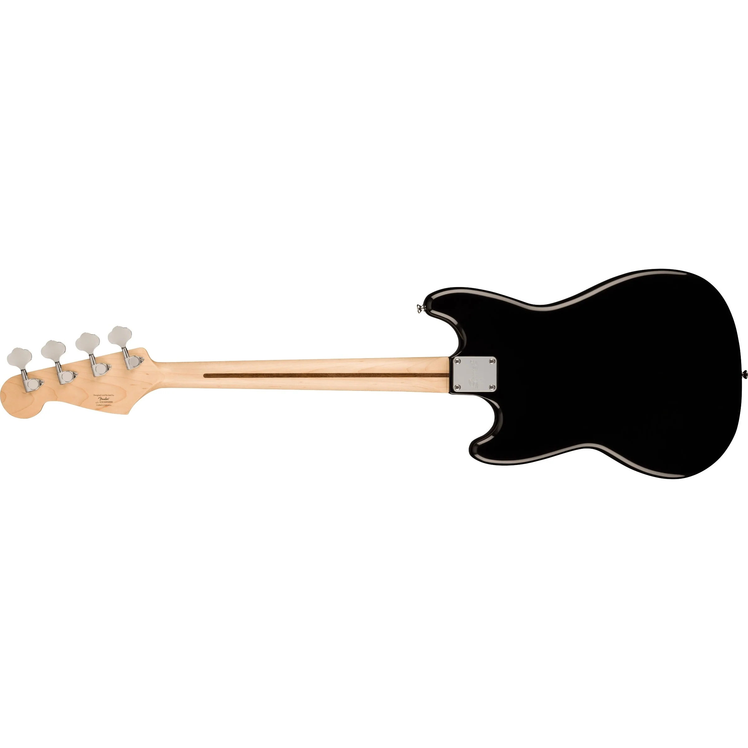 Squier - Squier Sonic™ Bronco™ Bass - Laurel Fingerboard - White Pickguard - Black 037-3800-506 - Image 2