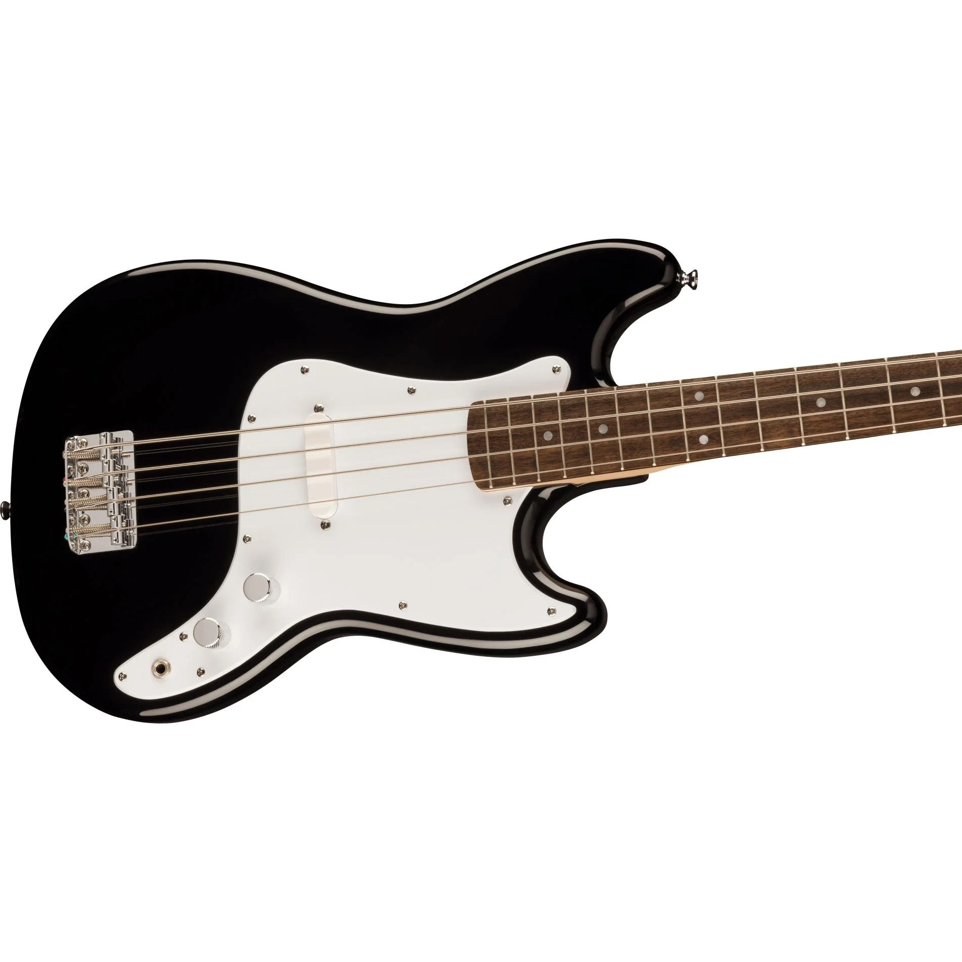 Squier - Squier Sonic™ Bronco™ Bass - Laurel Fingerboard - White Pickguard - Black 037-3800-506 - Image 3