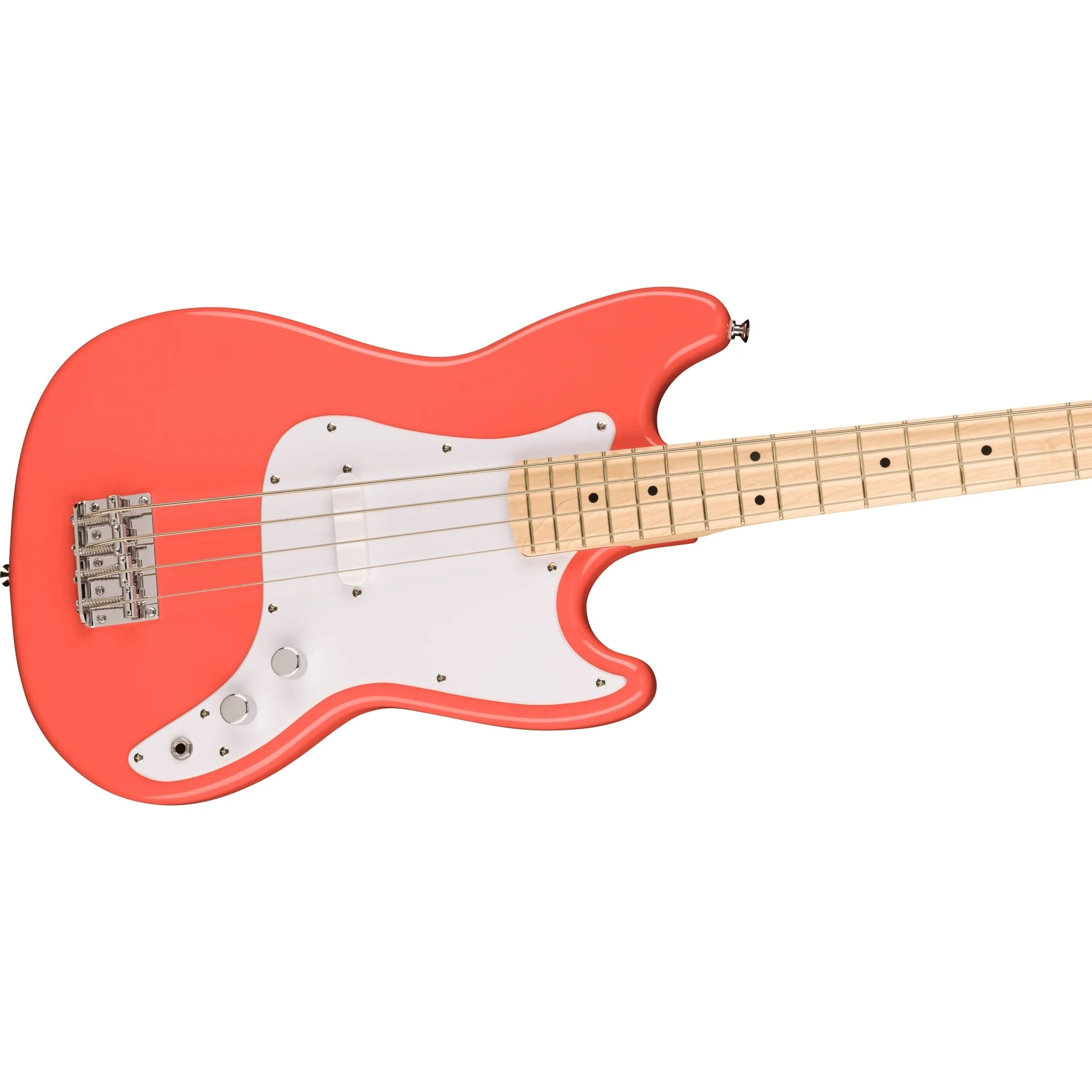 Squier - Squier Sonic™ Bronco™ Bass - Maple Fingerboard - White Pickguard - Tahitian Coral 037-3802-511 - Image 3