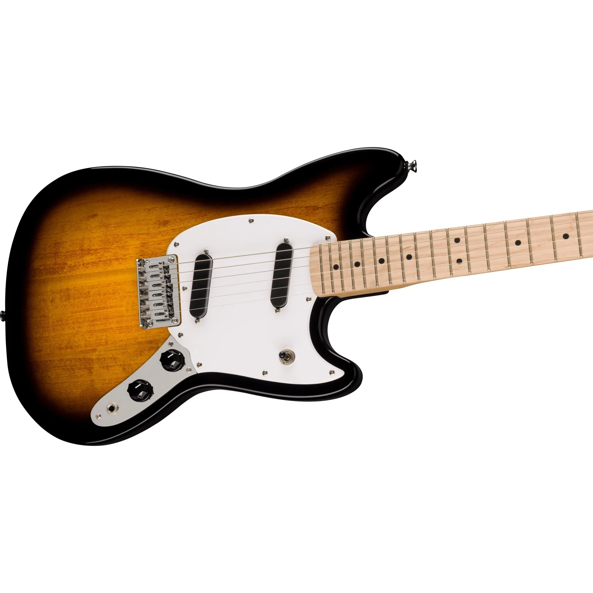 Squier - Squier Sonic™ Mustang® - Maple Fingerboard - White Pickguard - 2-Color Sunburst 037-3652-503 - Image 3