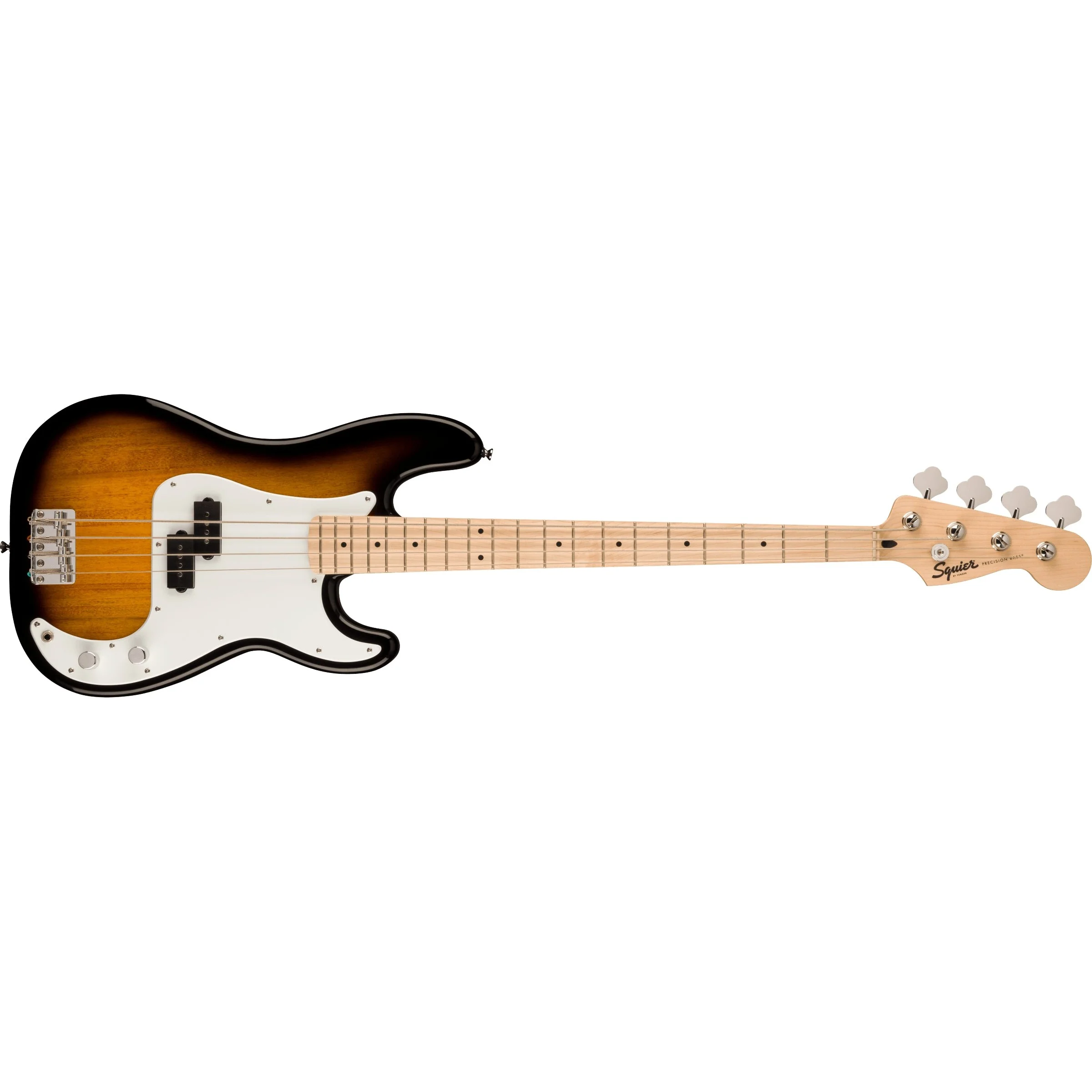 Squier - Squier Sonic™ Precision Bass® - Maple Fingerboard - White Pickguard - 2-Color Sunburst 037-3902-503