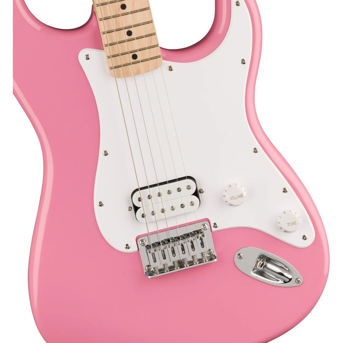 Squier - Squier Sonic™ Stratocaster® HT H - Maple Fingerboard - White Pickguard - Flash Pink 037-3302-555 - Image 4