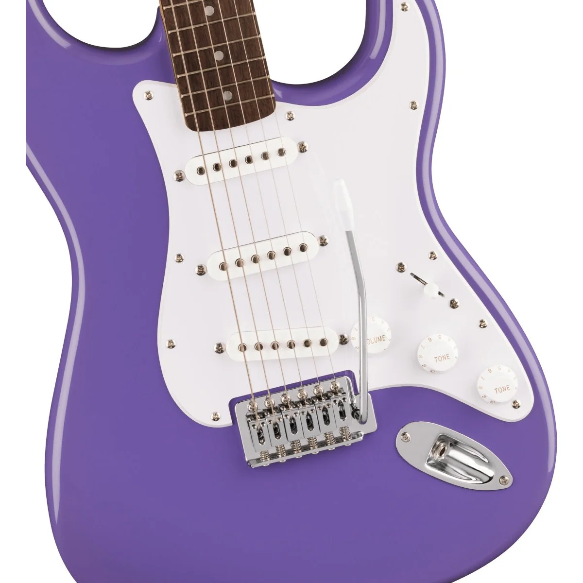 Squier - Squier Sonic™ Stratocaster® - Laurel Fingerboard - White Pickguard - Ultraviolet 037-3150-517 - Image 4