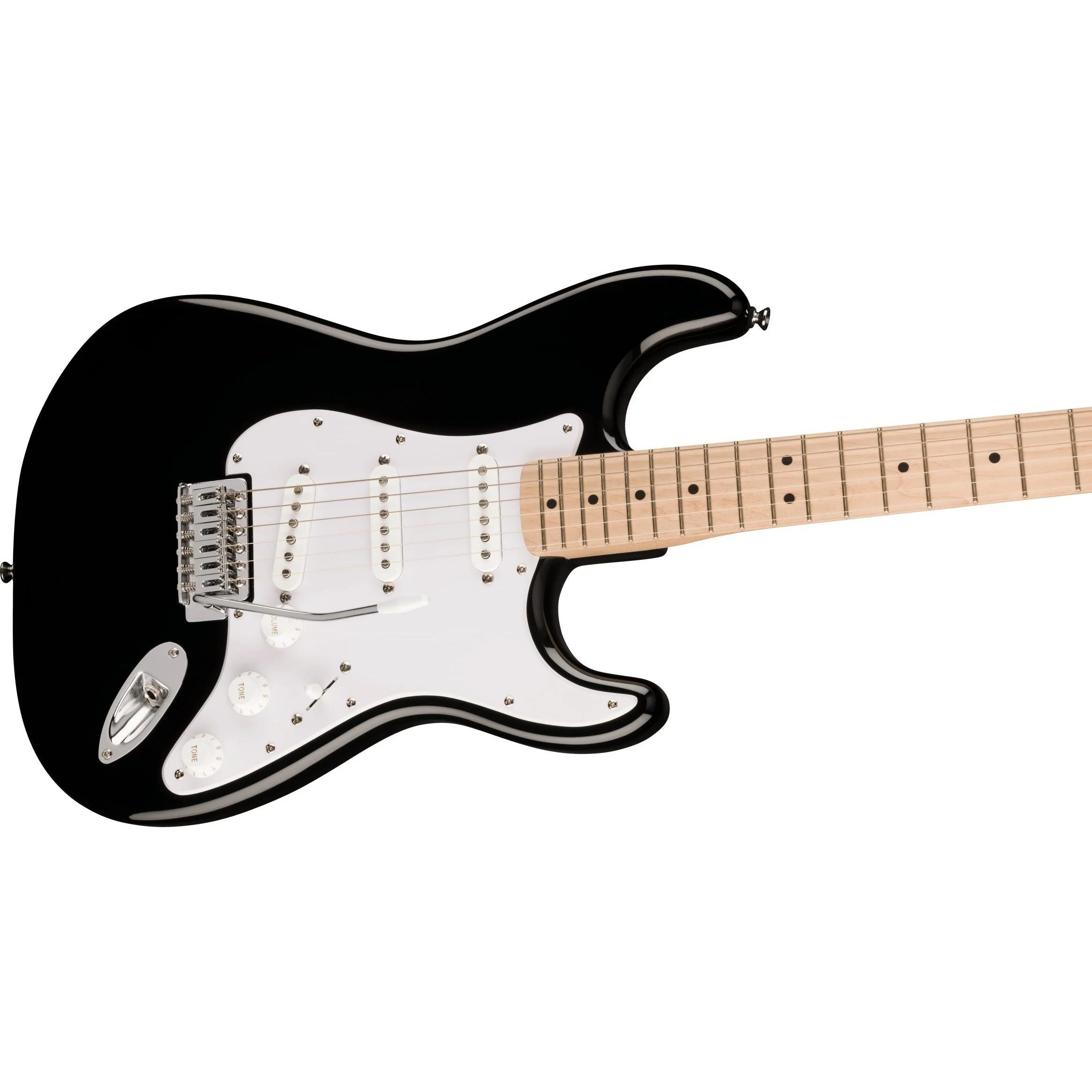 Squier - Squier Sonic™ Stratocaster® - Maple Fingerboard - White Pickguard - Black 037-3152-506 - Image 3