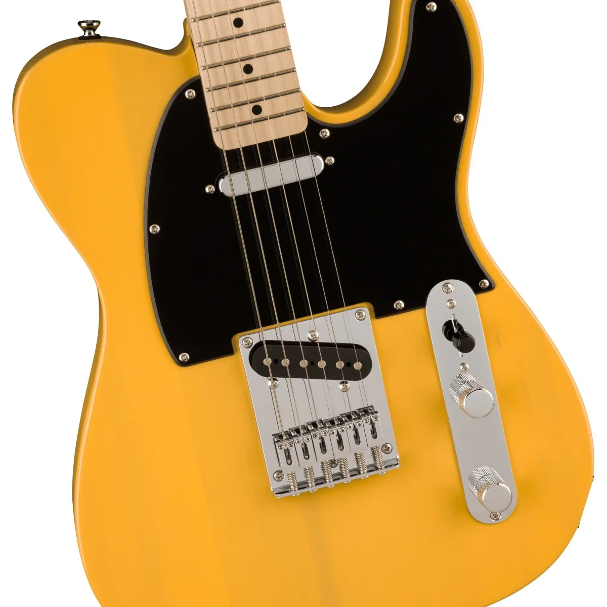 Squier - Squier Sonic™ Telecaster® - Maple Fingerboard - Black Pickguard - Butterscotch Blonde 037-3453-550 - Image 4