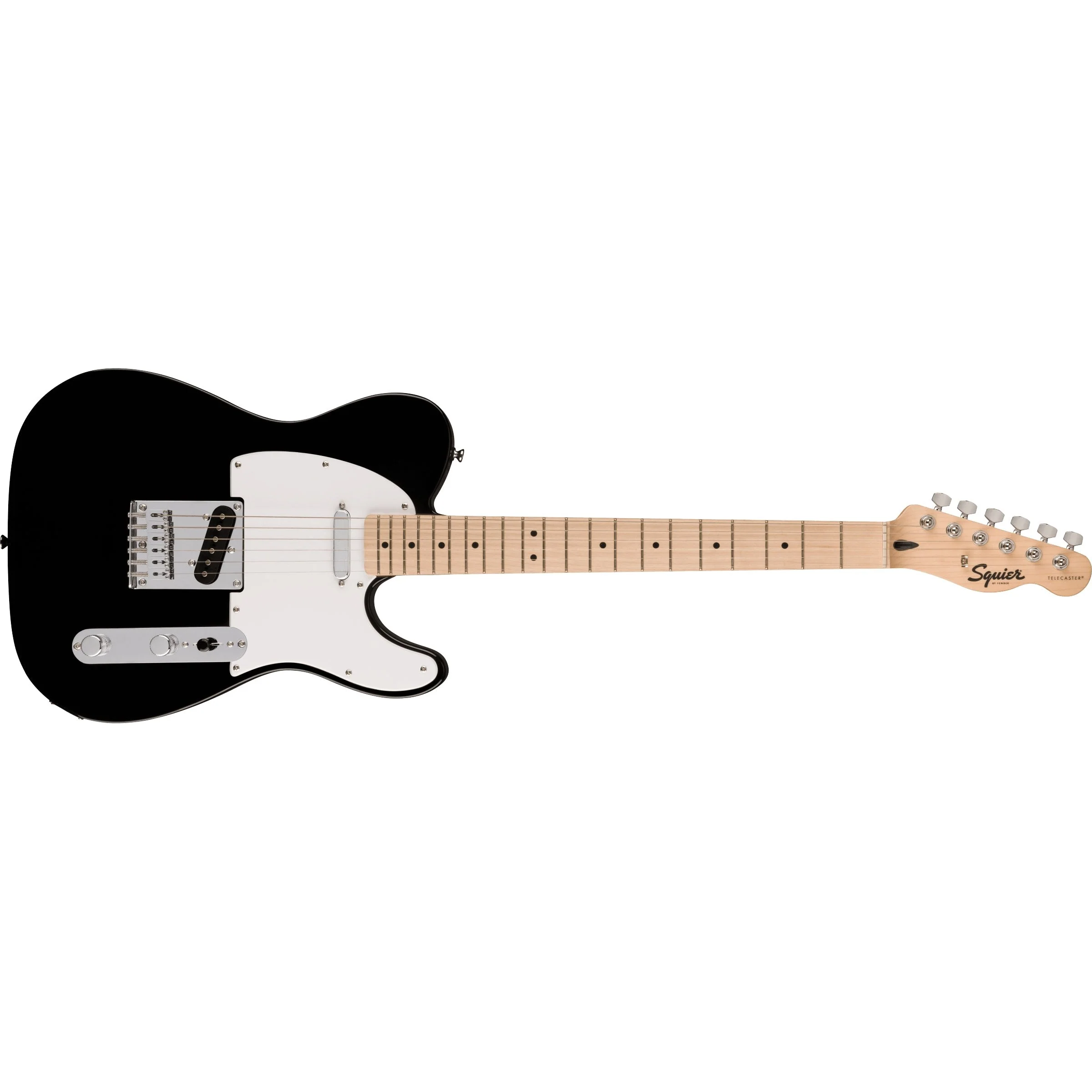 Squier - Squier Sonic™ Telecaster® - Maple Fingerboard - White Pickguard - Black 037-3452-506