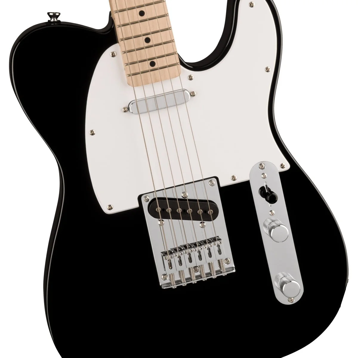 Squier - Squier Sonic™ Telecaster® - Maple Fingerboard - White Pickguard - Black 037-3452-506 - Image 4