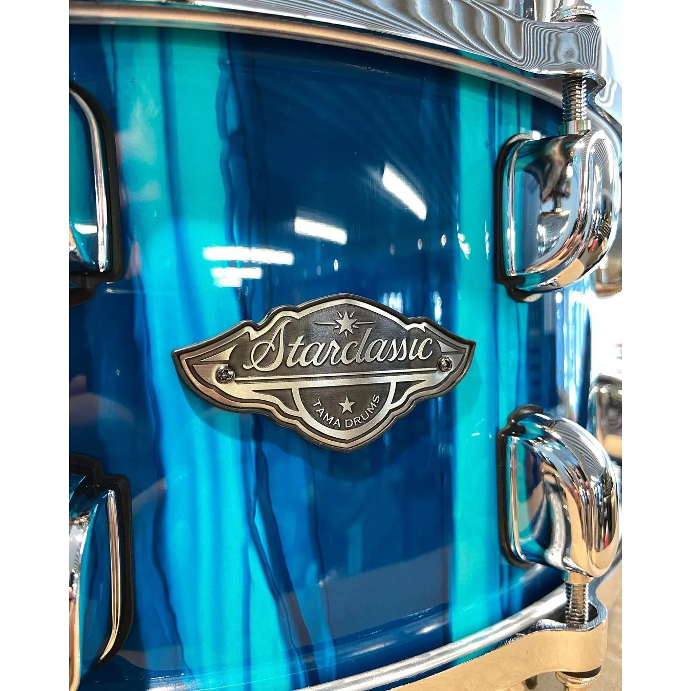 Tama - Starclassic Performer Maple/Birch Snare 6.5x14 Sky Blue Aurora MBSS65-SKA - Image 2
