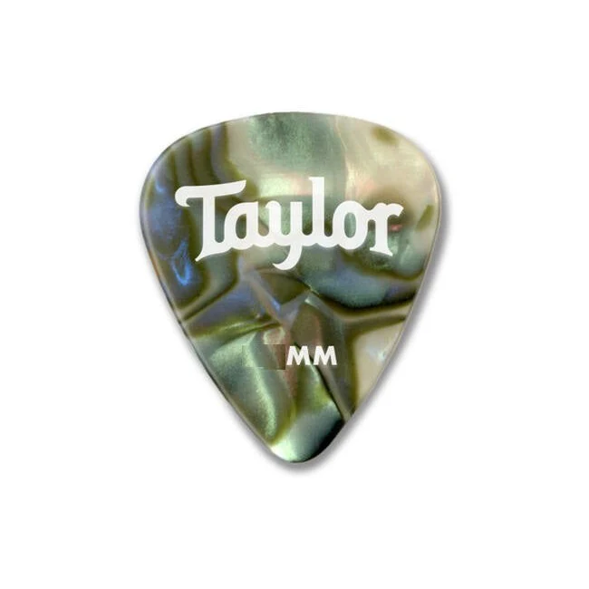 Taylor - Celluloid 351 Guitar Picks, Abalone, 12-Pack .96 mm 80736