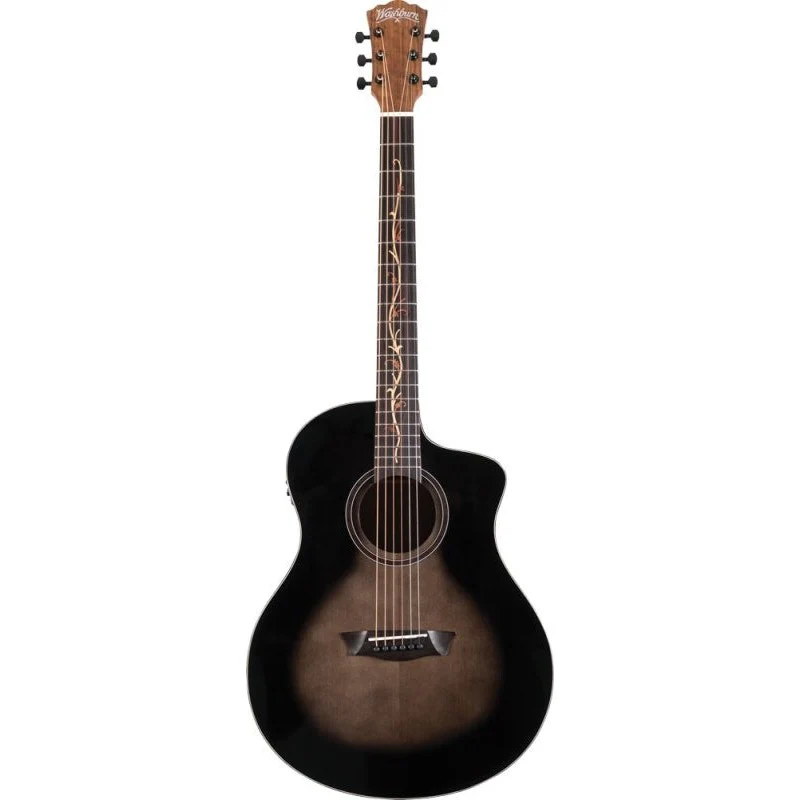 Washburn - Bella Tono Studio 9 Vine Acoustic Guitar CE Spruce/Walnut - BTS9VCECH-D